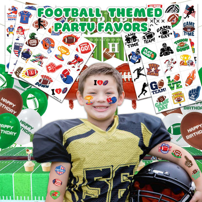 Assorted football basketball and soccer temporary tattoos for kids