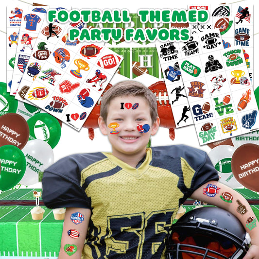 Assorted football basketball and soccer temporary tattoos for kids