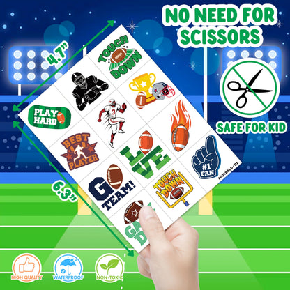 Close up of 91Tattoos sports design temporary decals