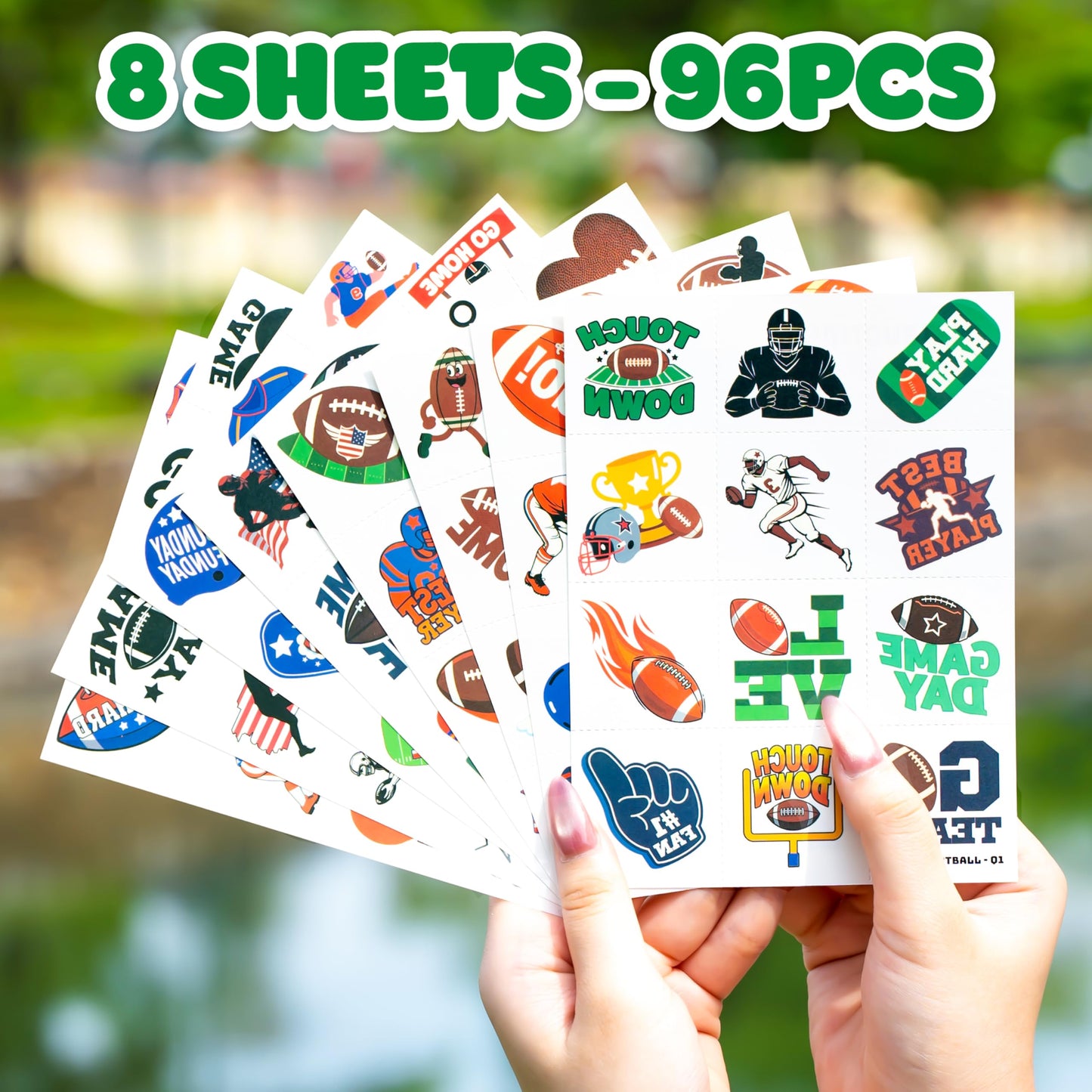 Sports themed birthday party supplies with 91Tattoos decals
