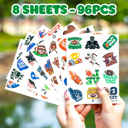 Sports themed birthday party supplies with 91Tattoos decals