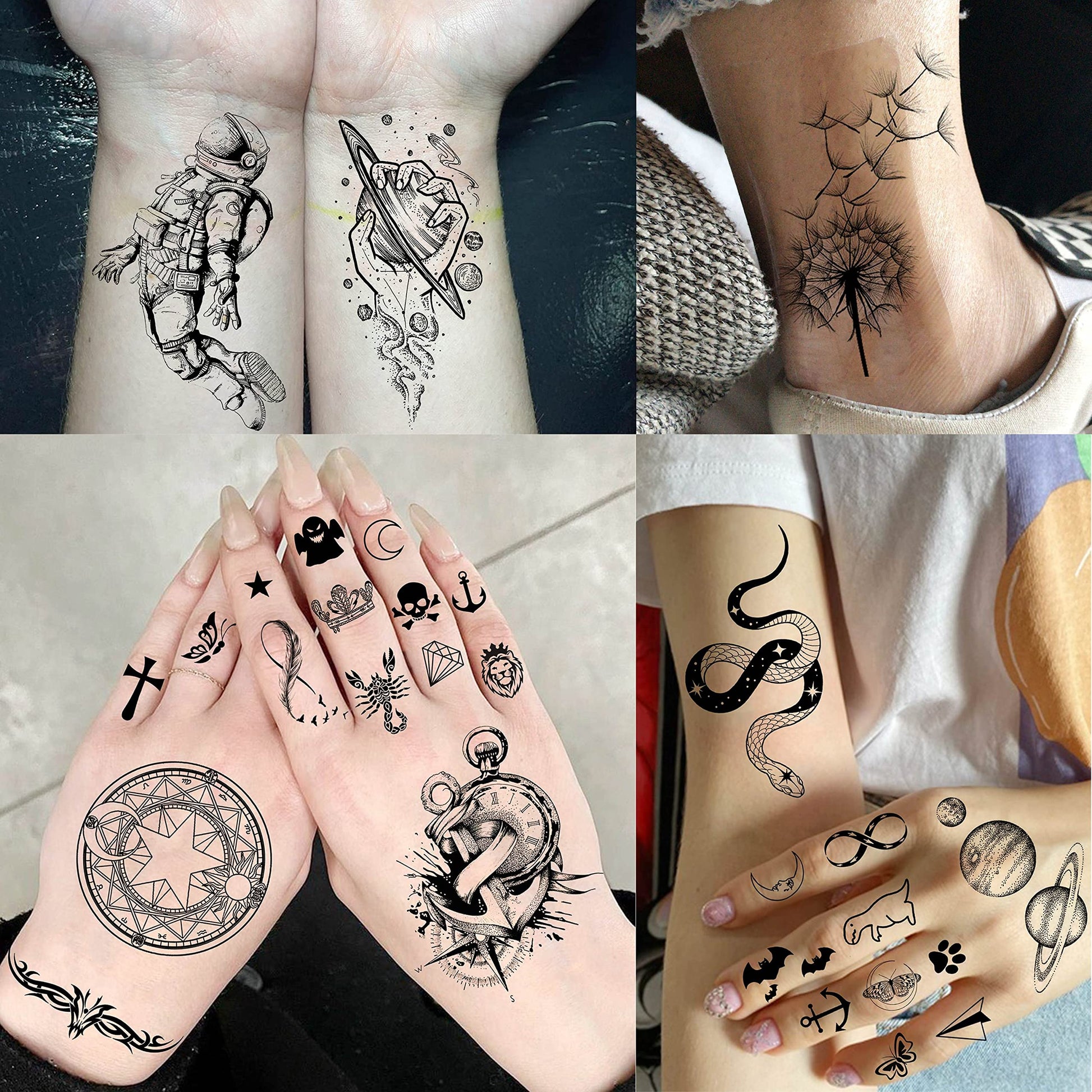 Waterproof temporary tattoo stickers for halloween and parties
