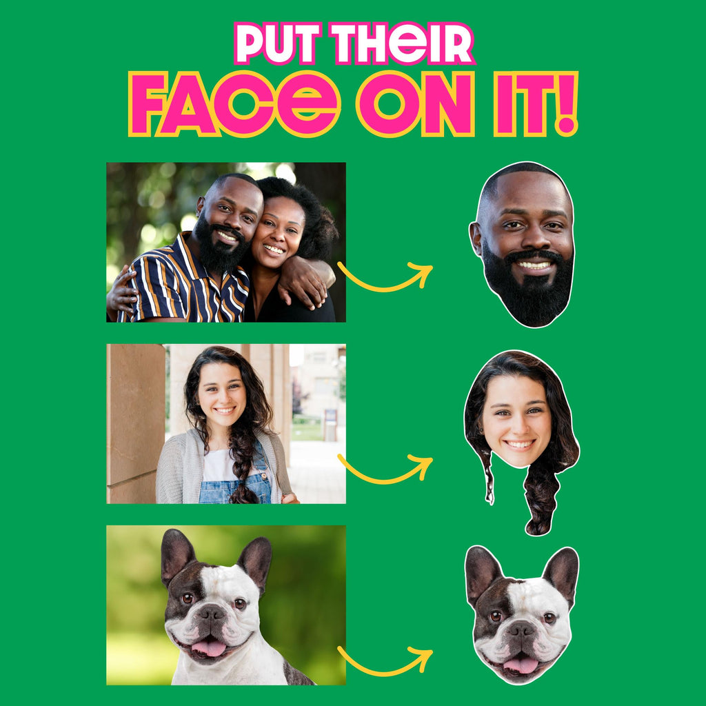 Fun face temporary tattoos displayed on skin