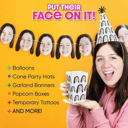 Custom photo party favor tattoos for bachelorette event
