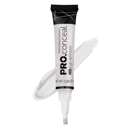 L.A. Girl Flat White Corrector brush tip applicator detail