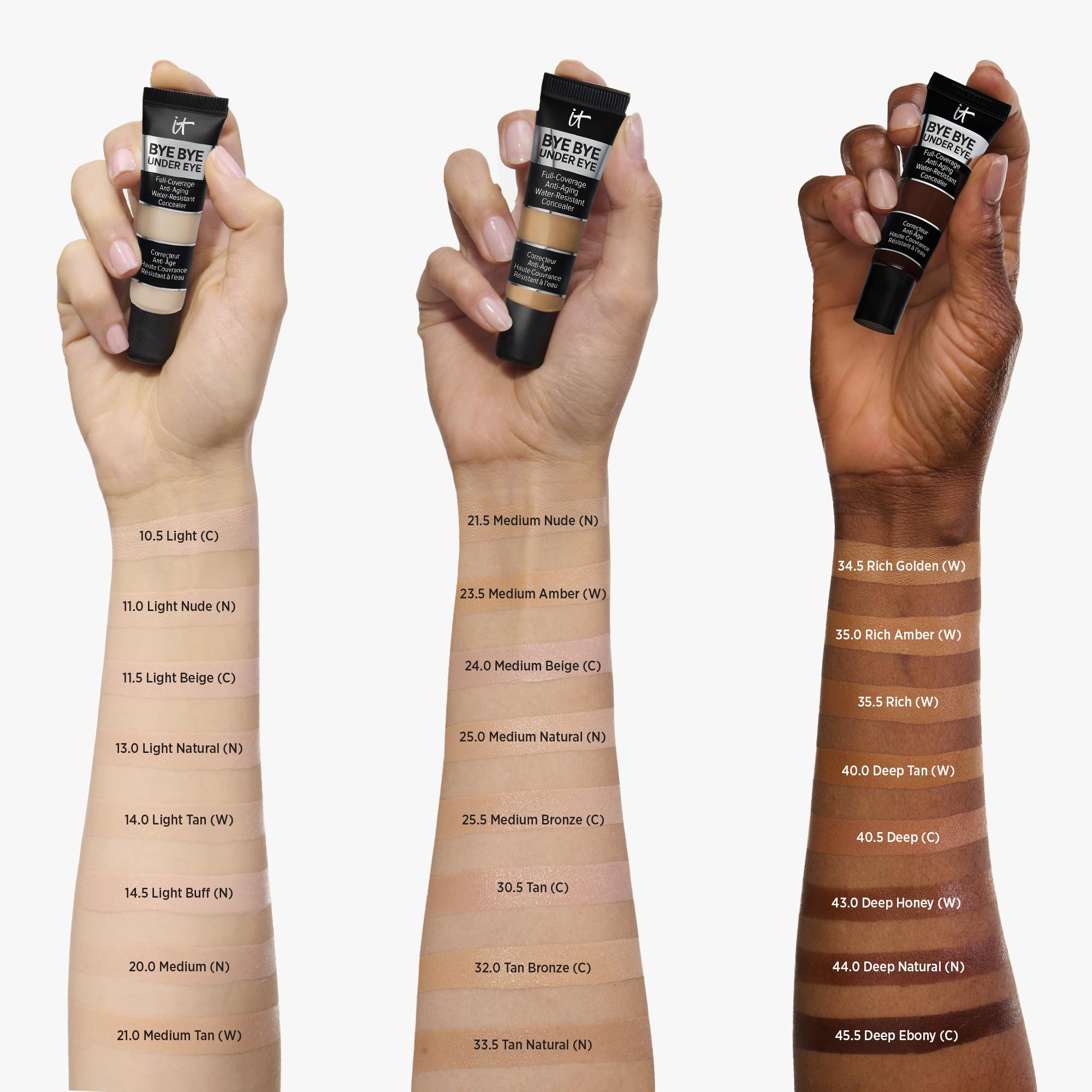 Close up of It Cosmetics waterproof anti-aging concealer