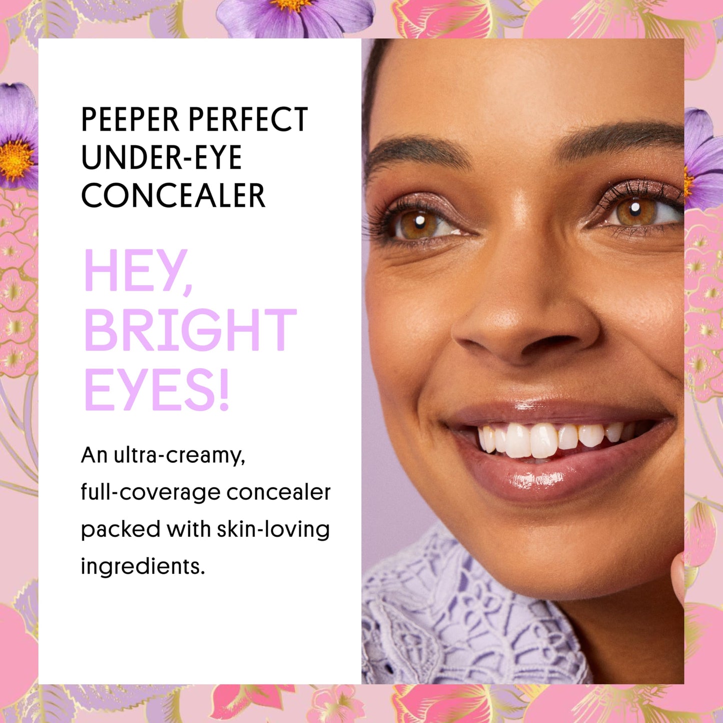 Winky Lux Peeper Perfect Concealer floral tube packaging