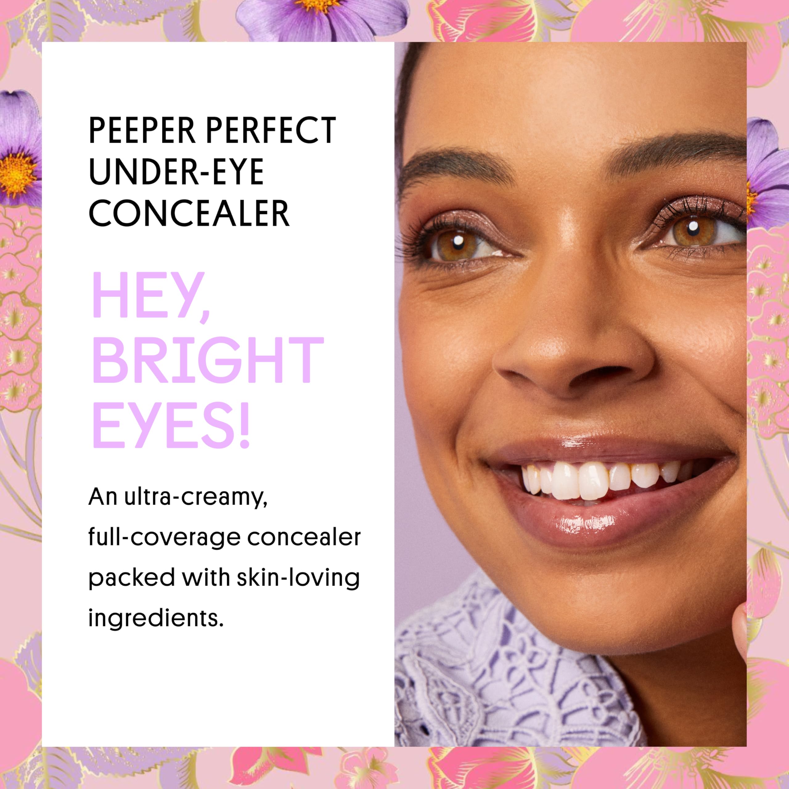 Winky Lux Peeper Perfect Concealer floral tube packaging