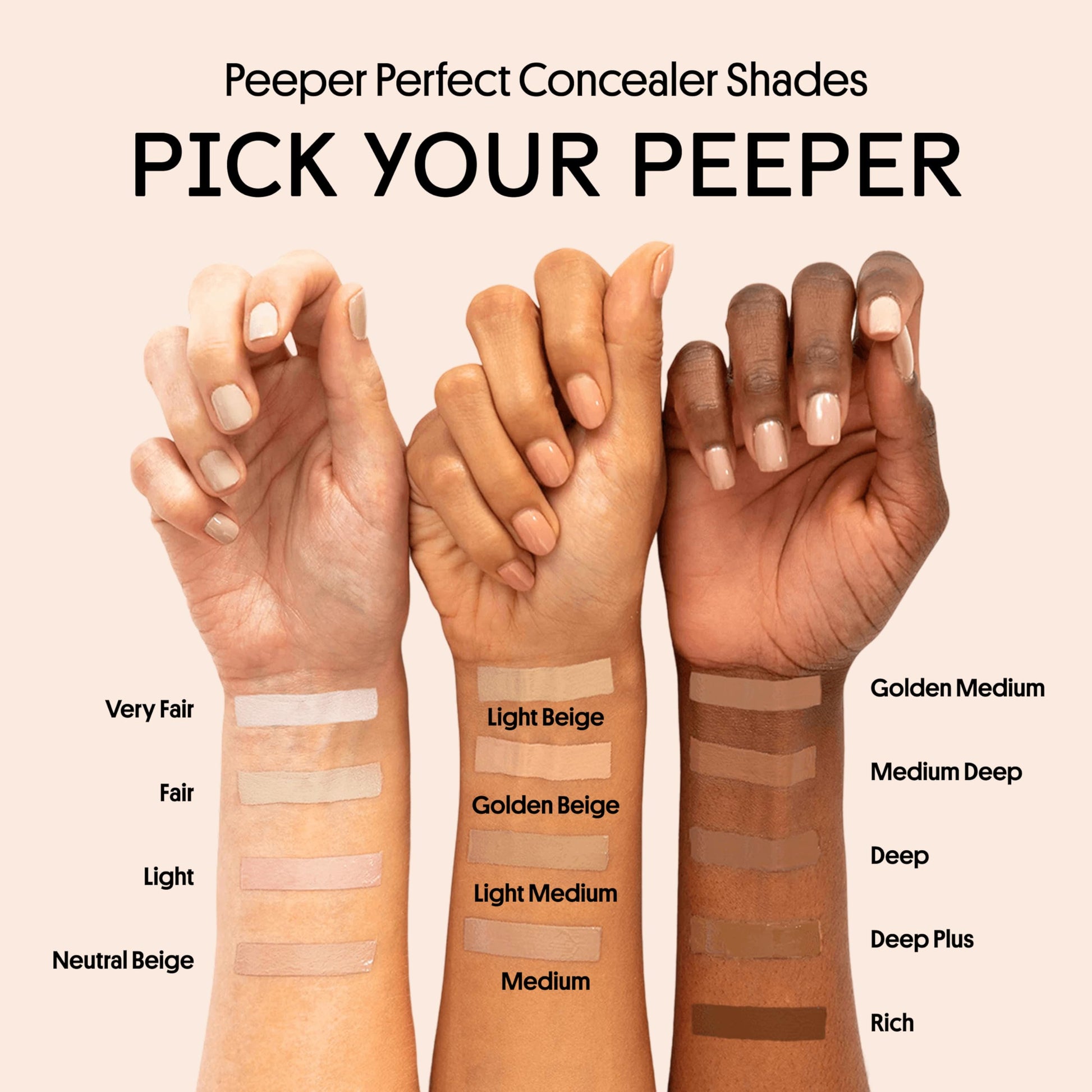 Winky Lux Peeper Perfect Concealer back of packaging details