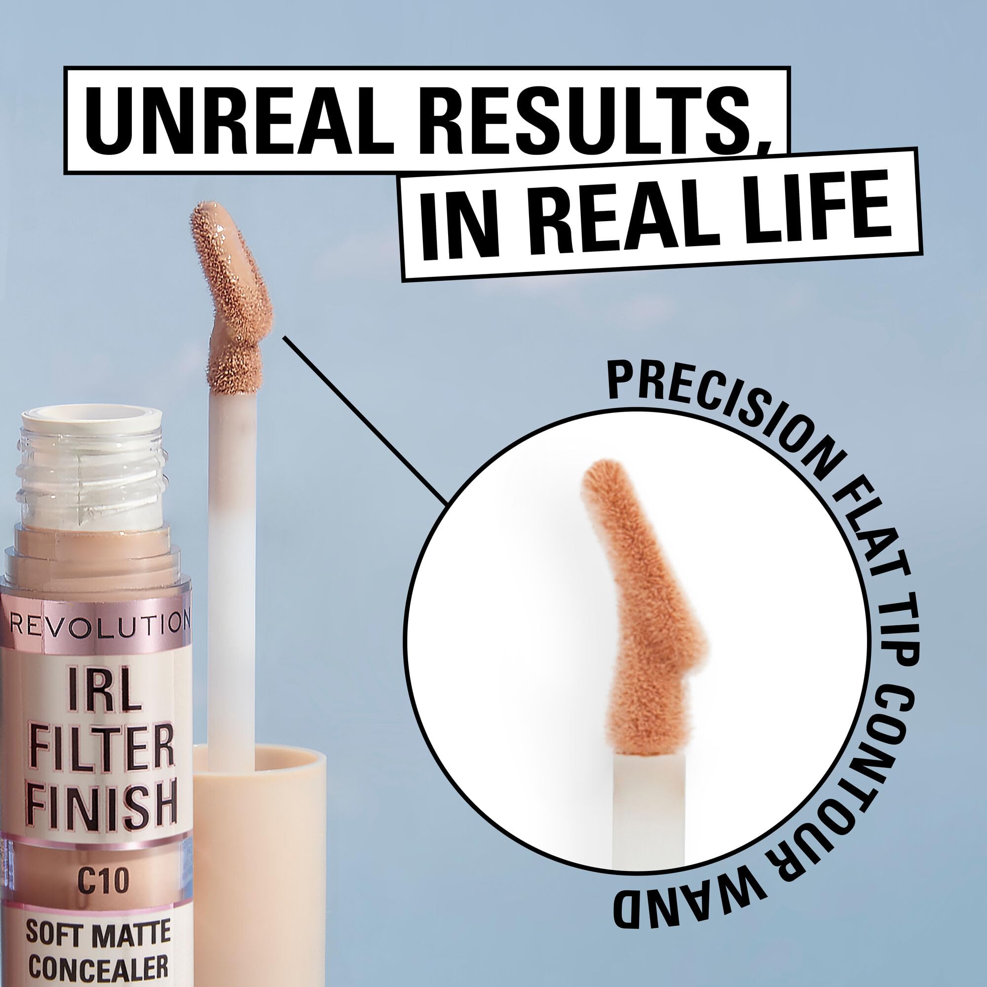 Texture and consistency of Makeup Revolution liquid concealer