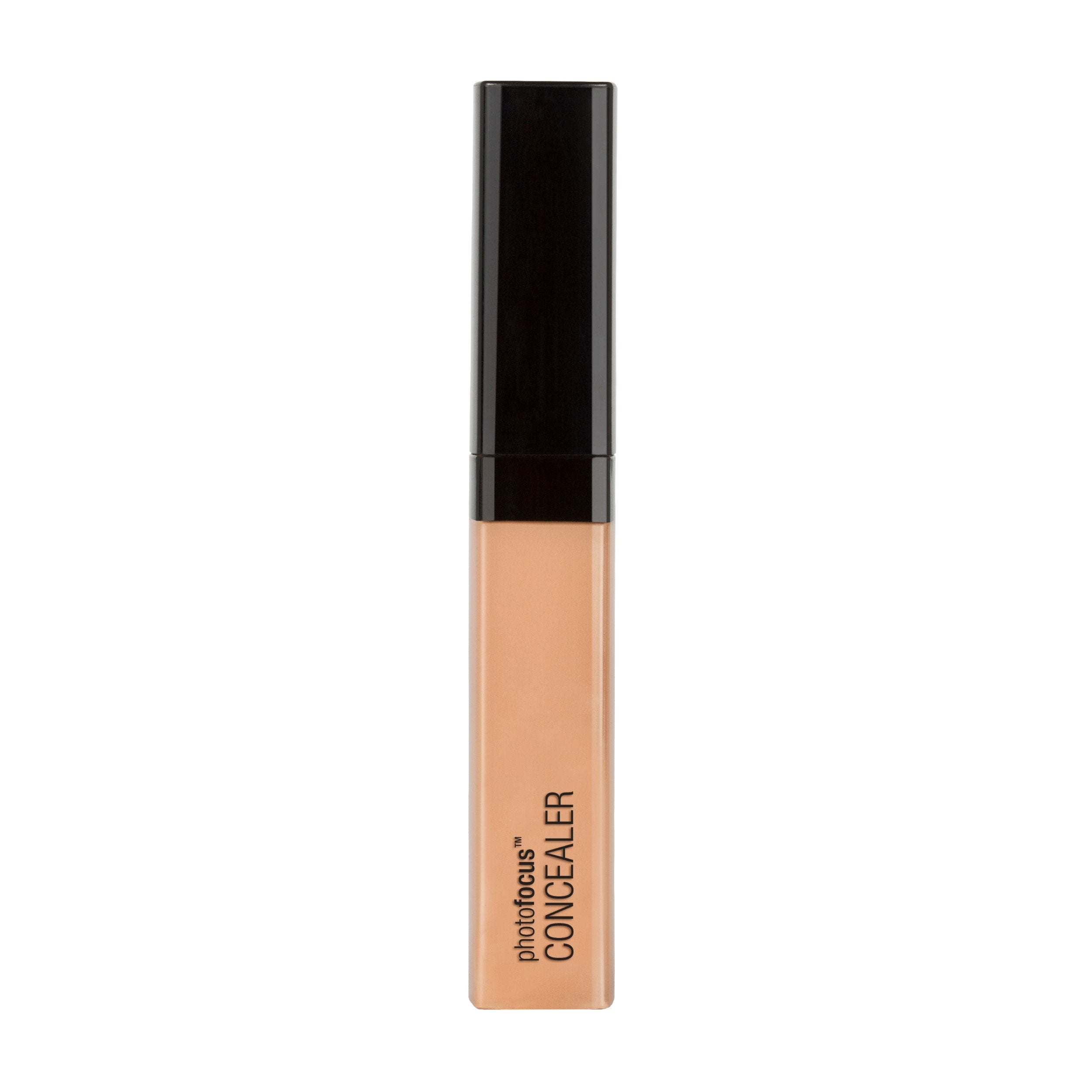 Wet N Wild Photo Focus Concealer applicator and creamy texture swatch