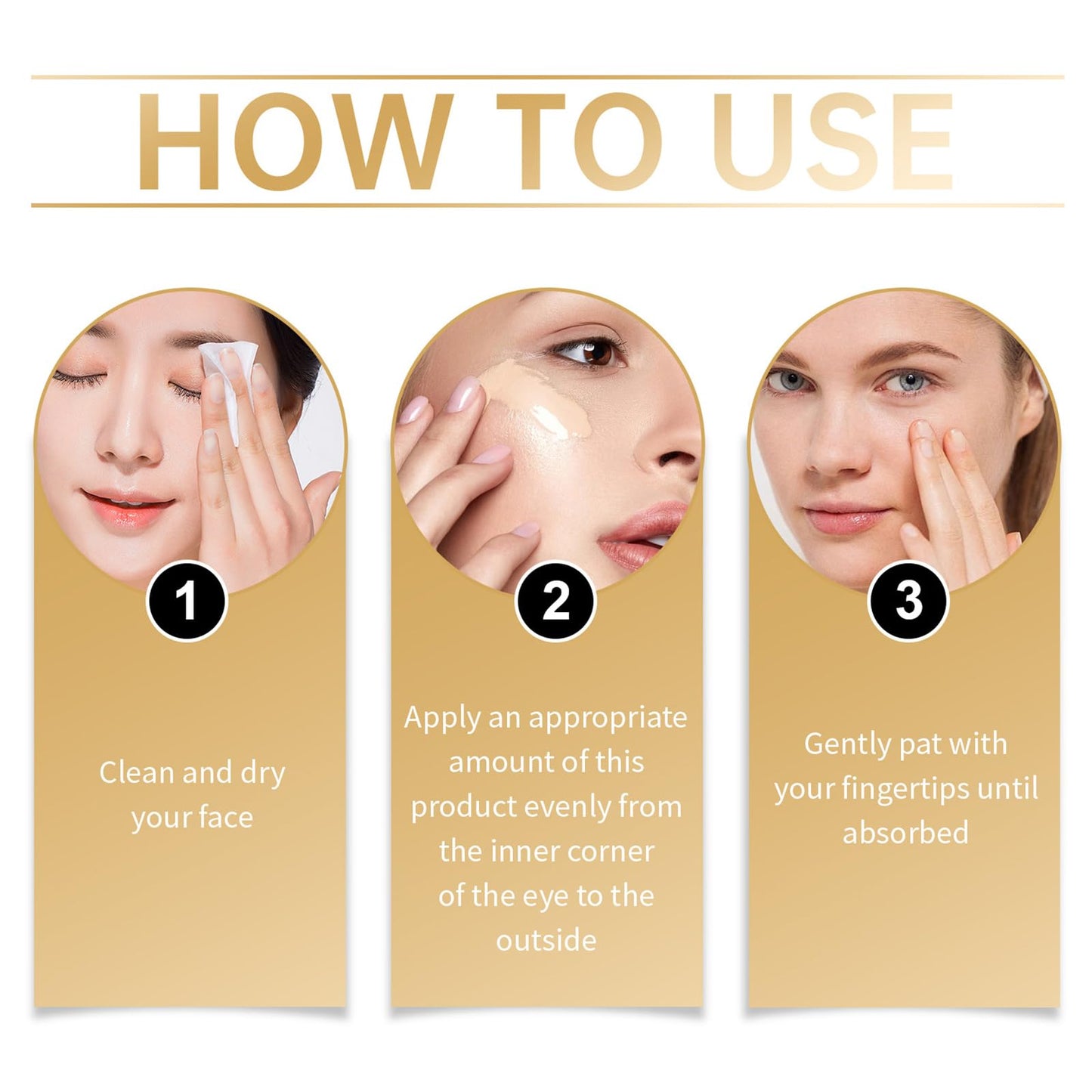 Side profile of Drmtlgy anti aging eye cream bottle