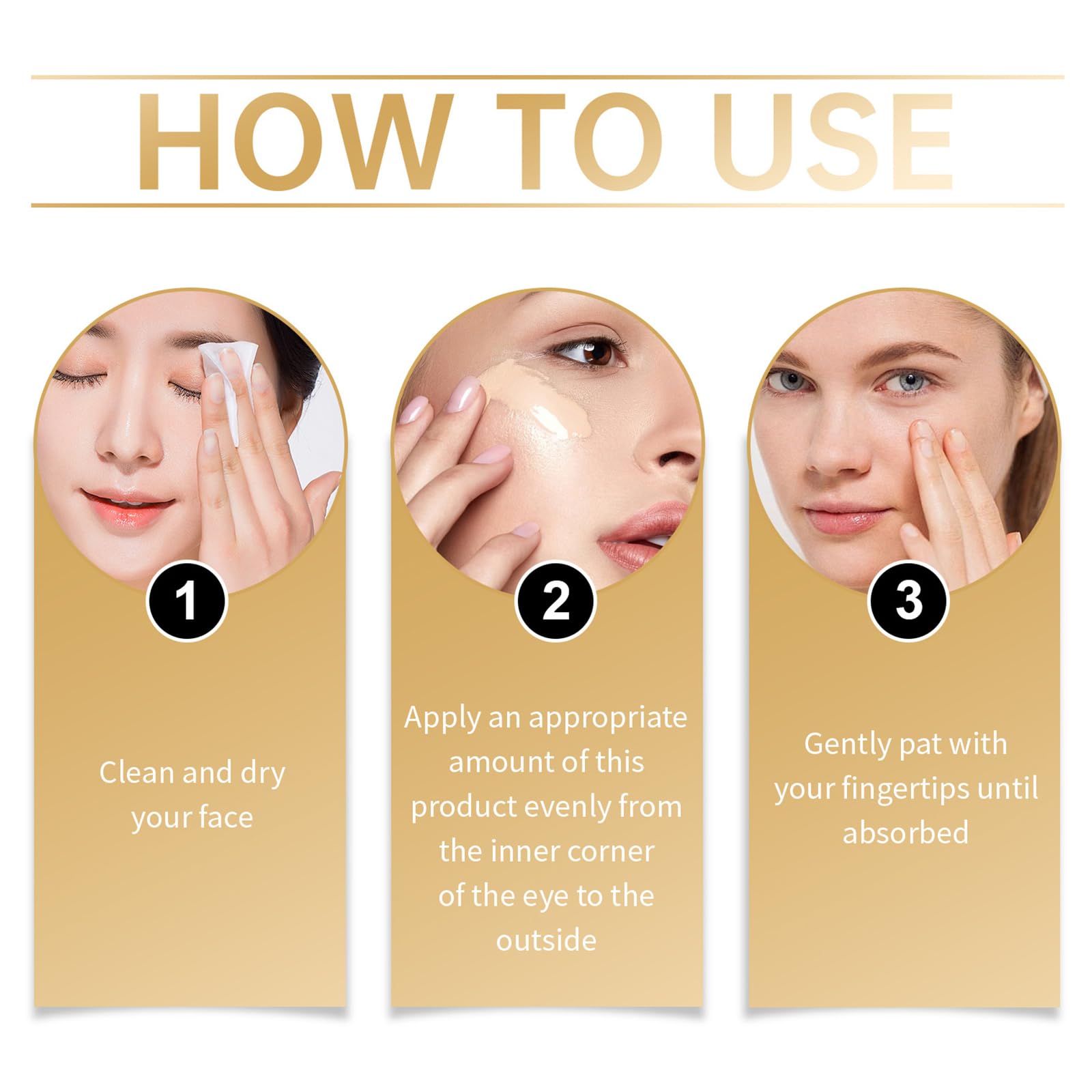 Side profile of Drmtlgy anti aging eye cream bottle