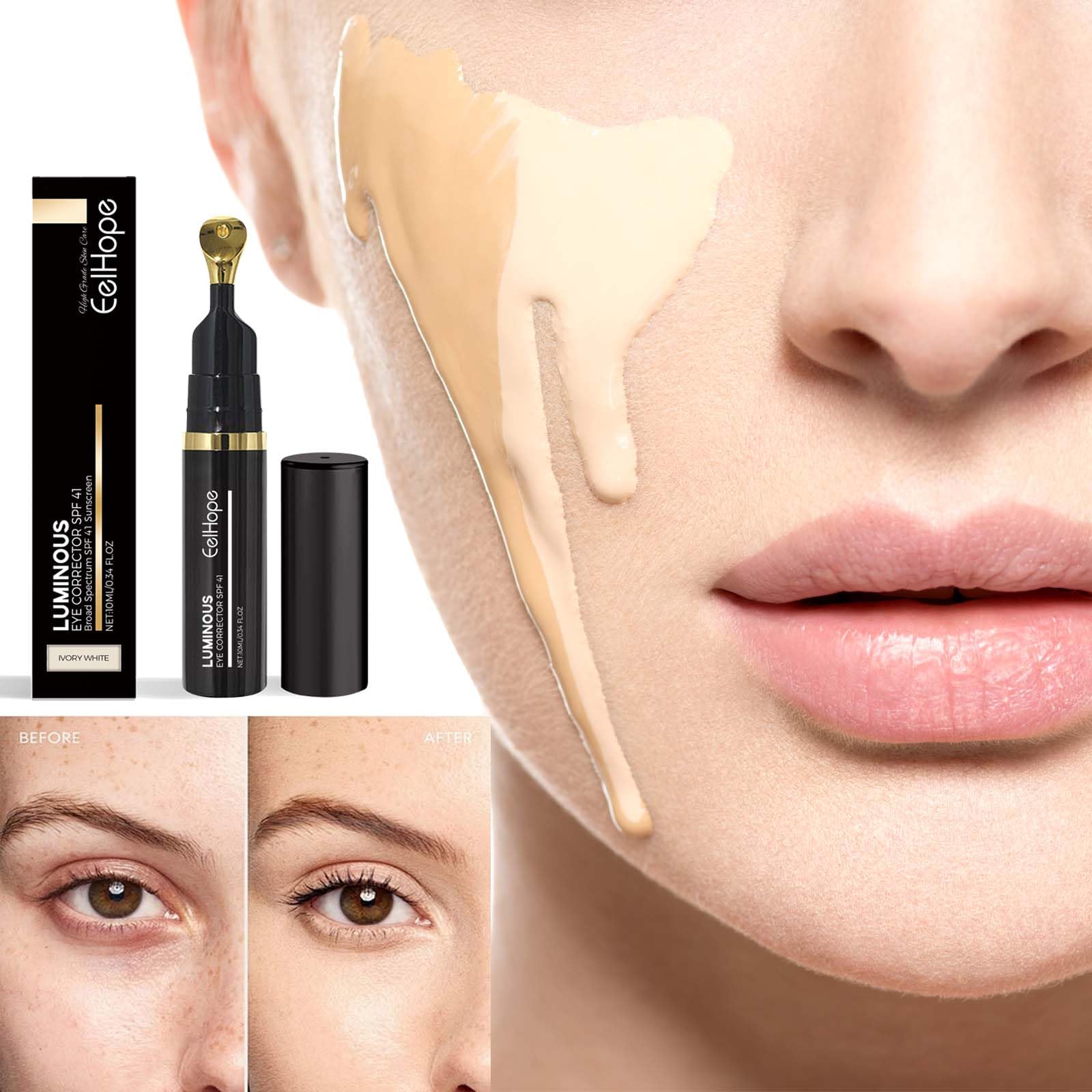Onmylovin Luminous Eye Corrector texture and tinted formula