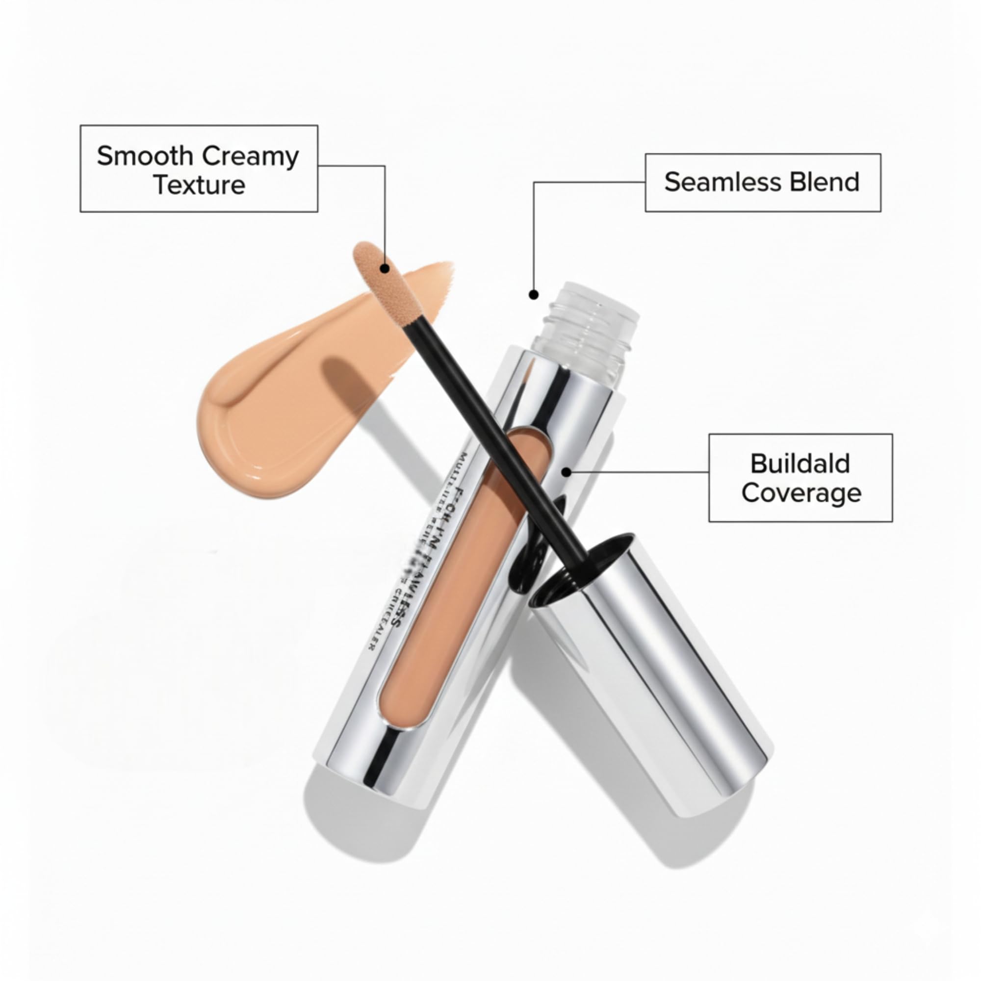 Close up of Il Makiage beige concealer texture