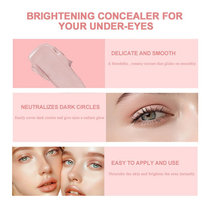 Applying Superflive under eye brightener on hand