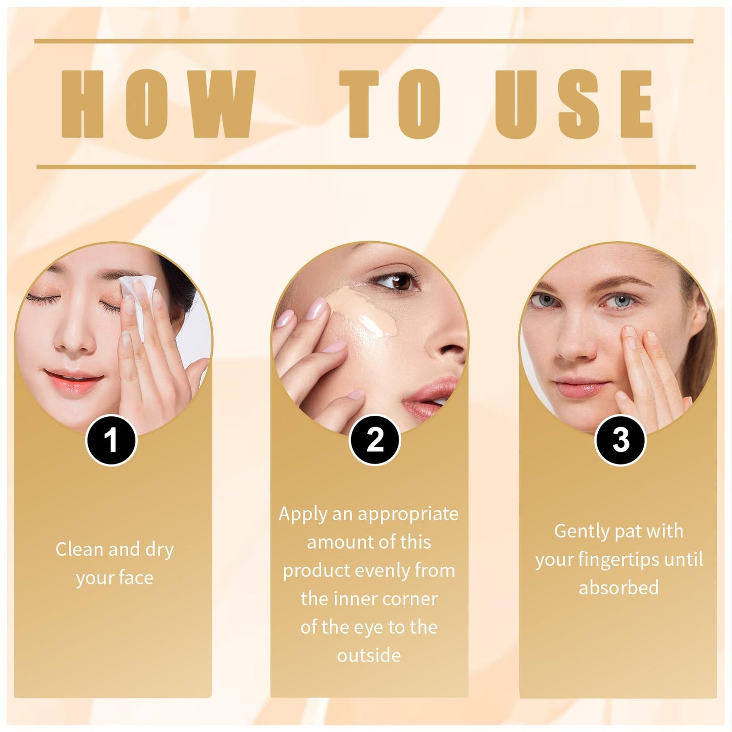 Application of Tirdet Eye Corrector under eye area