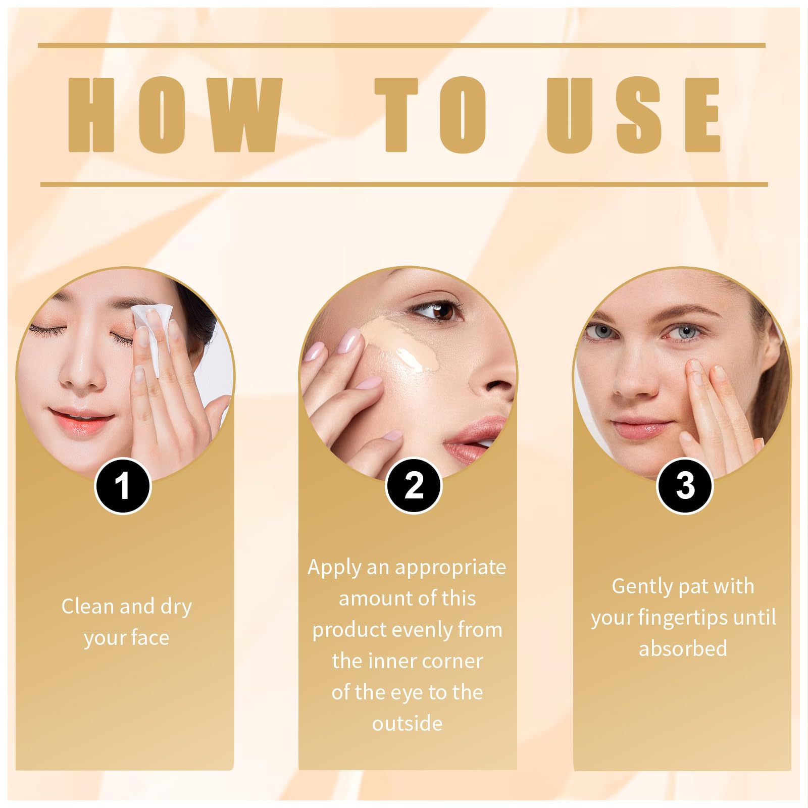 Application of Tirdet Eye Corrector under eye area