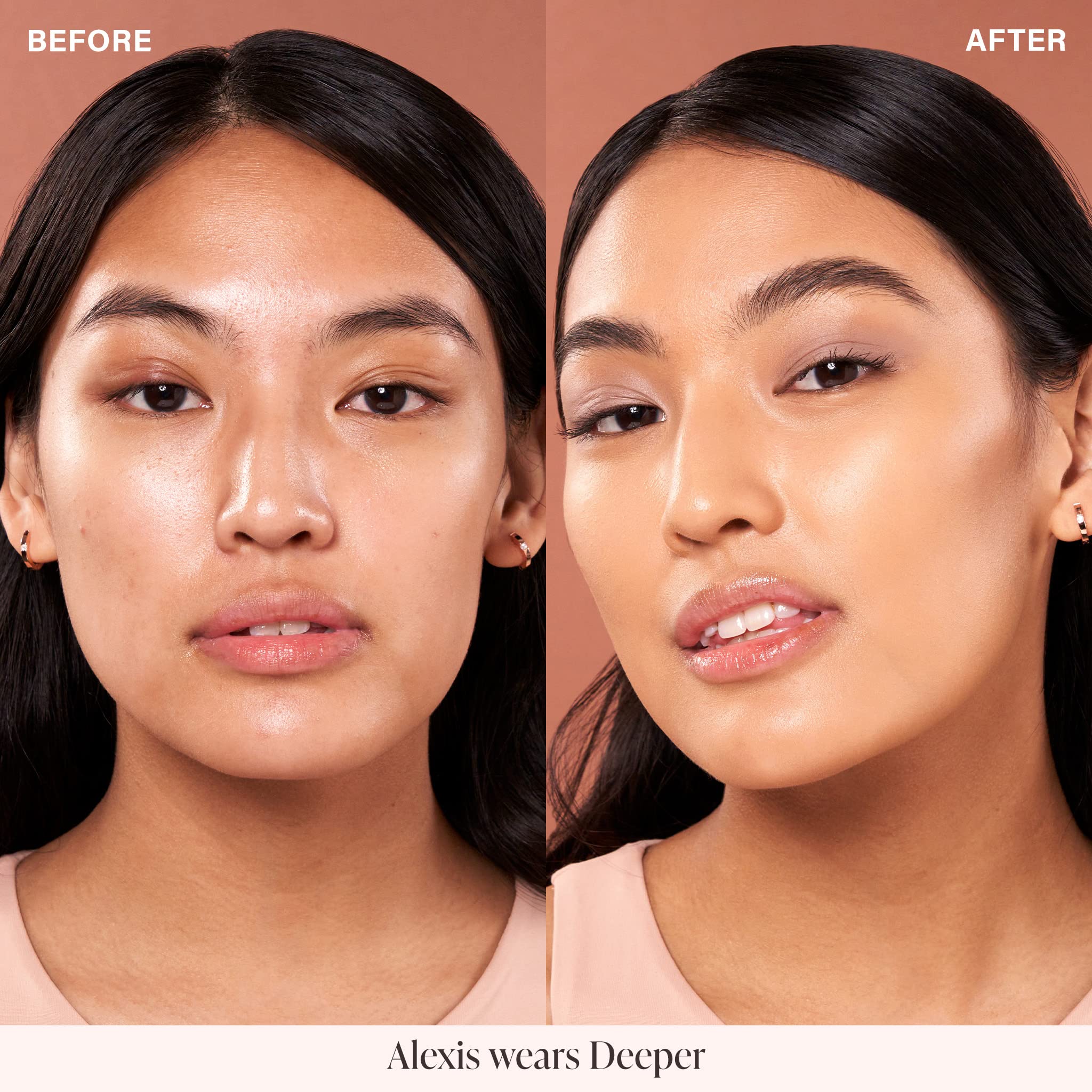 Applying Mally Beauty corrector under eye