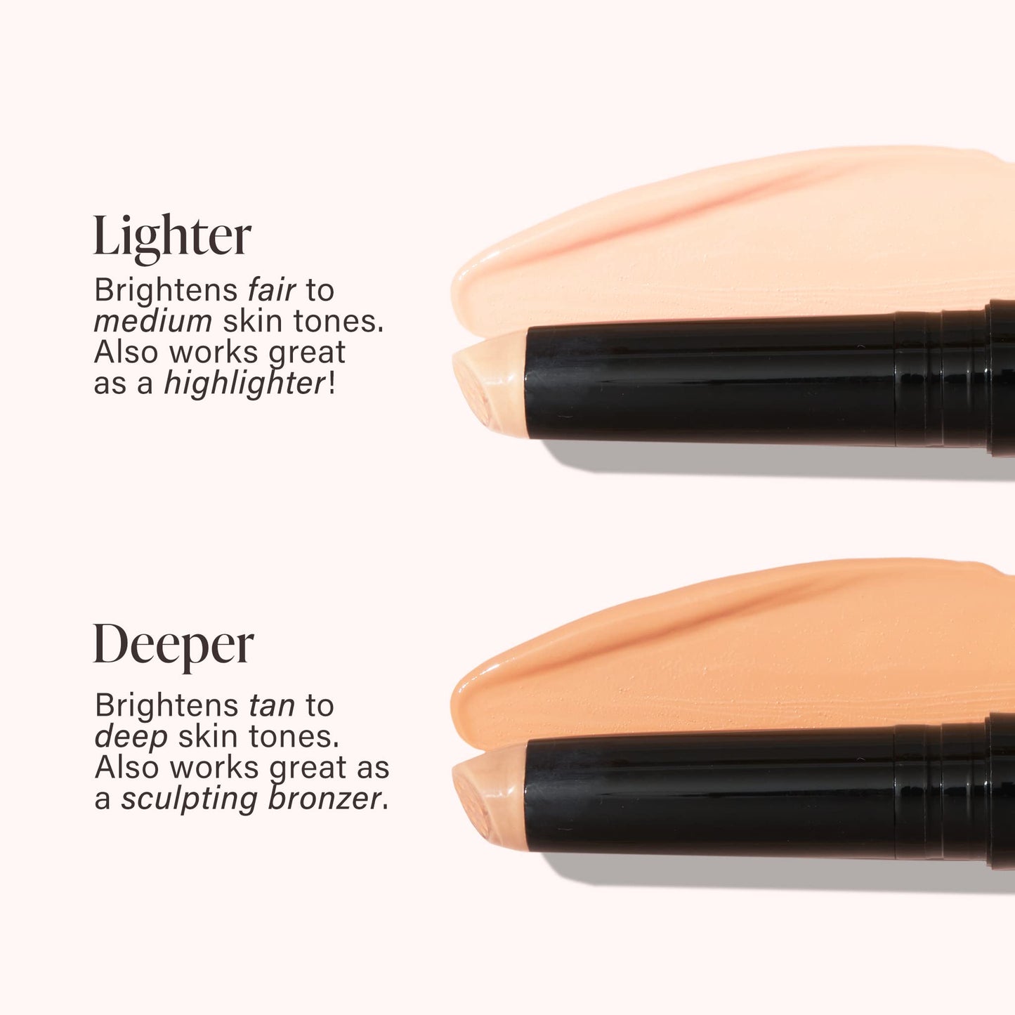 Mally Beauty concealer stick opened for use
