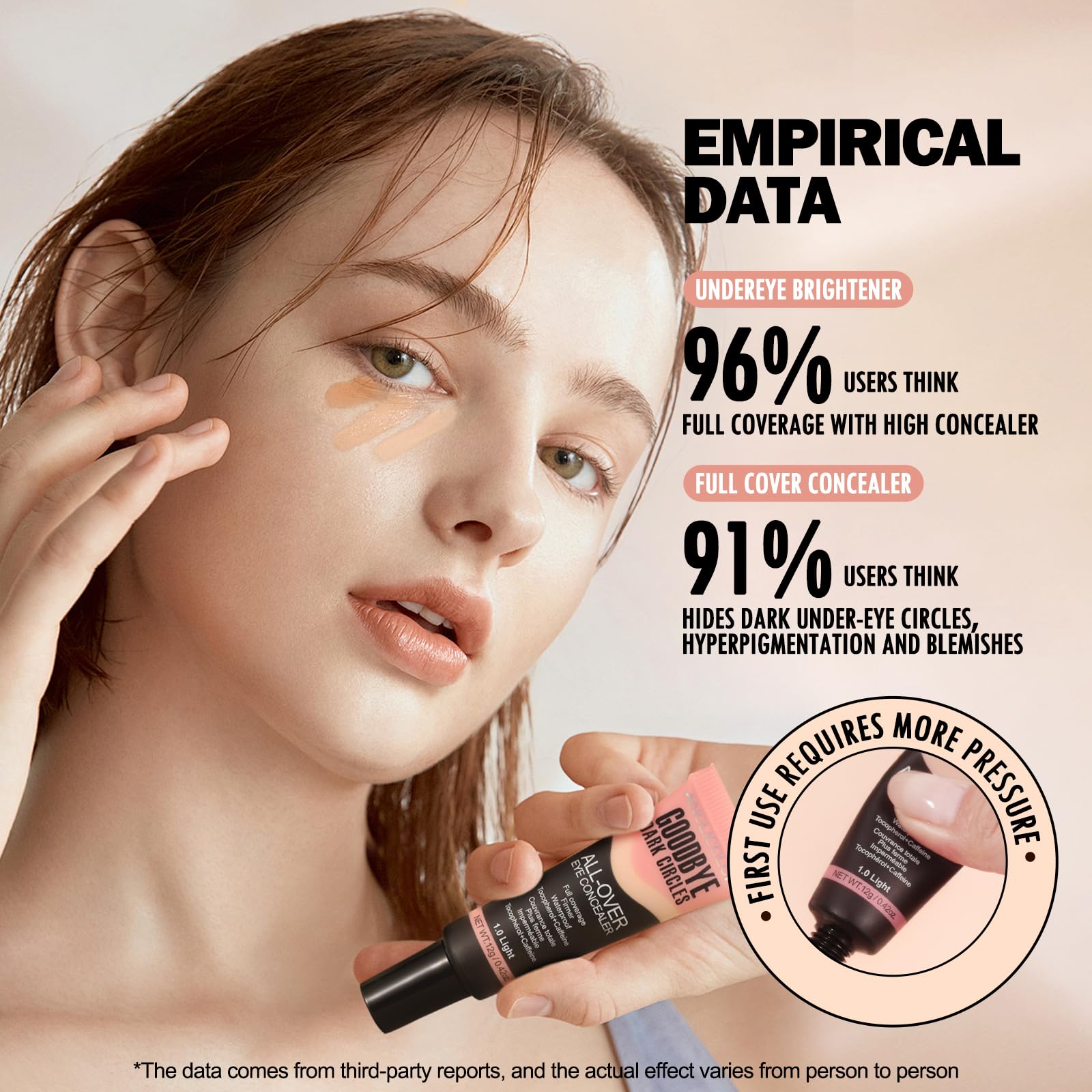 Anglicolor Light Nude shade liquid concealer label