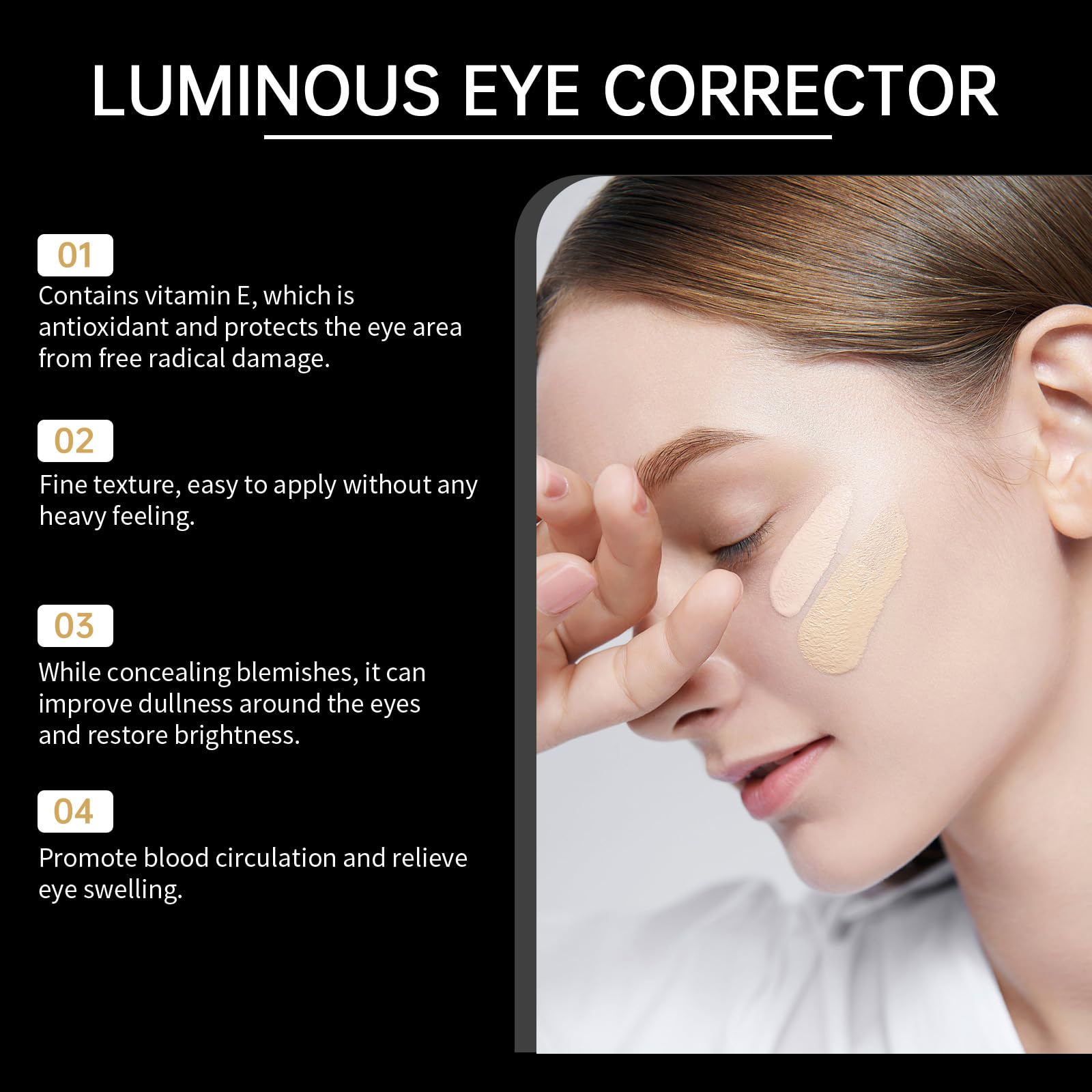 Texture swatch of Lmoy Luminous Eye Corrector Natural shade