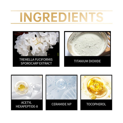Natural skin finish with Lmoy Luminous Eye Corrector