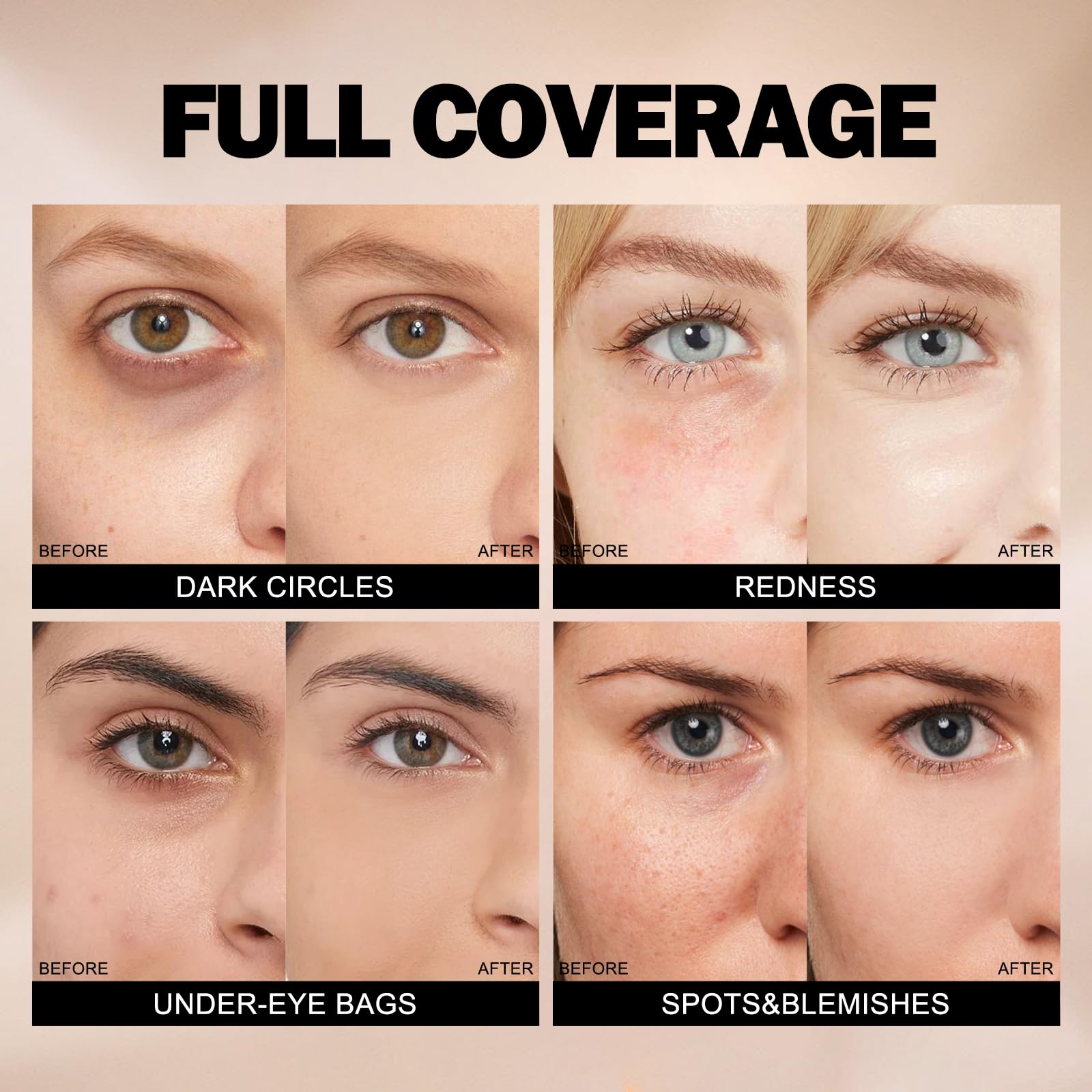 Liquid concealer texture and pigmentation swatch