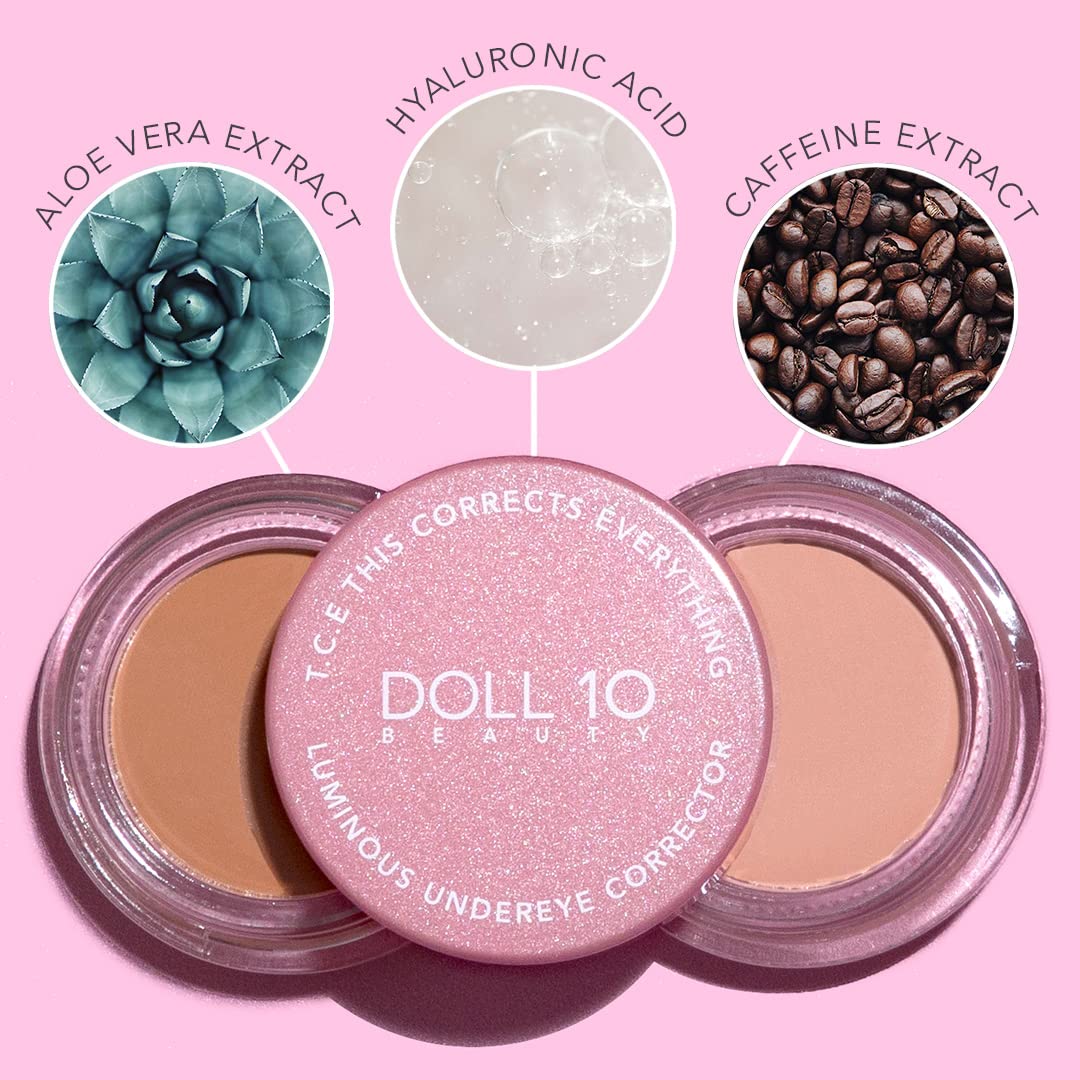 Doll 10 T.C.E. Luminous Undereye Corrector texture and applicator