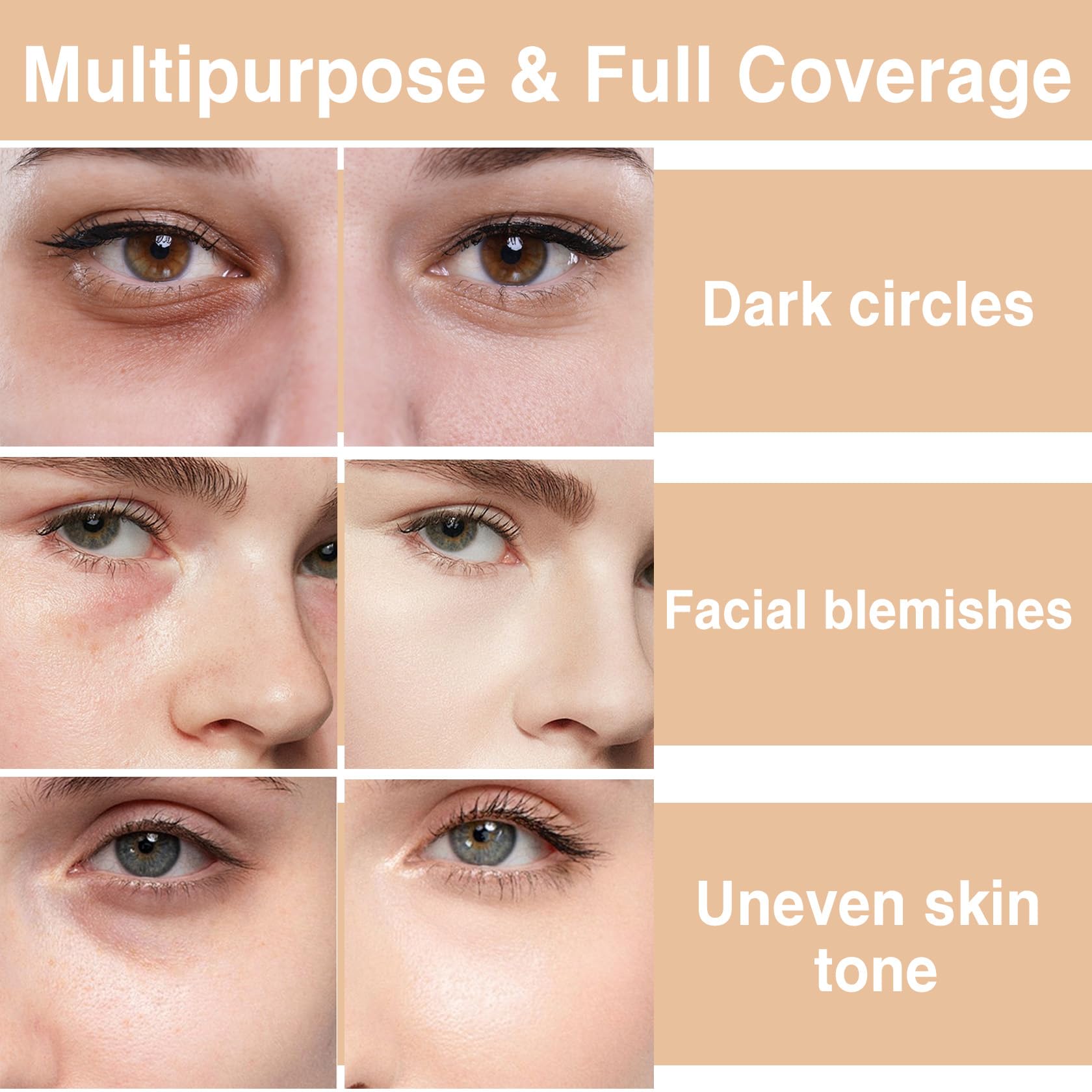 Under eye brightener and color corrector applicator detail