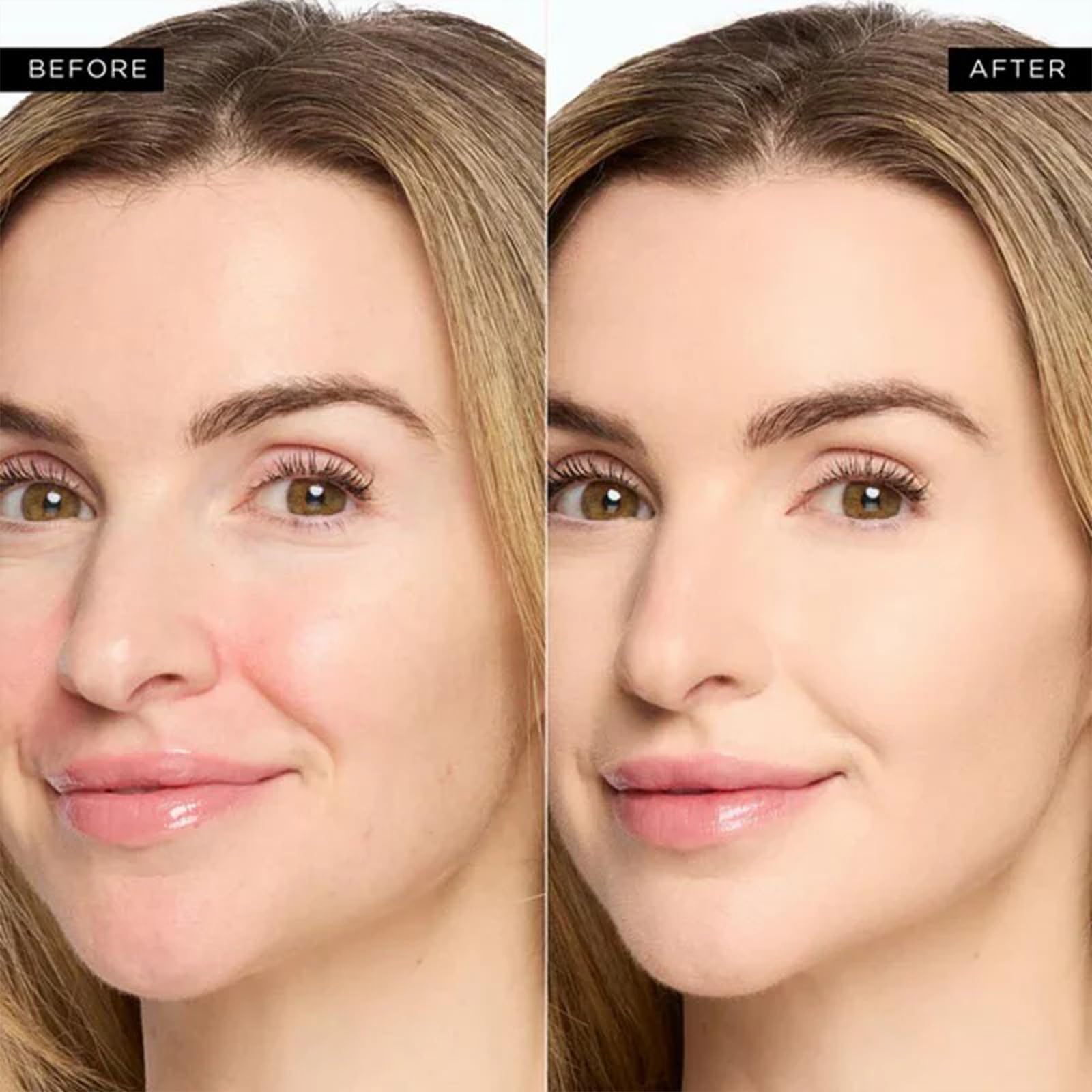 Open Dooeka CC corrector compact showing peach cream formula