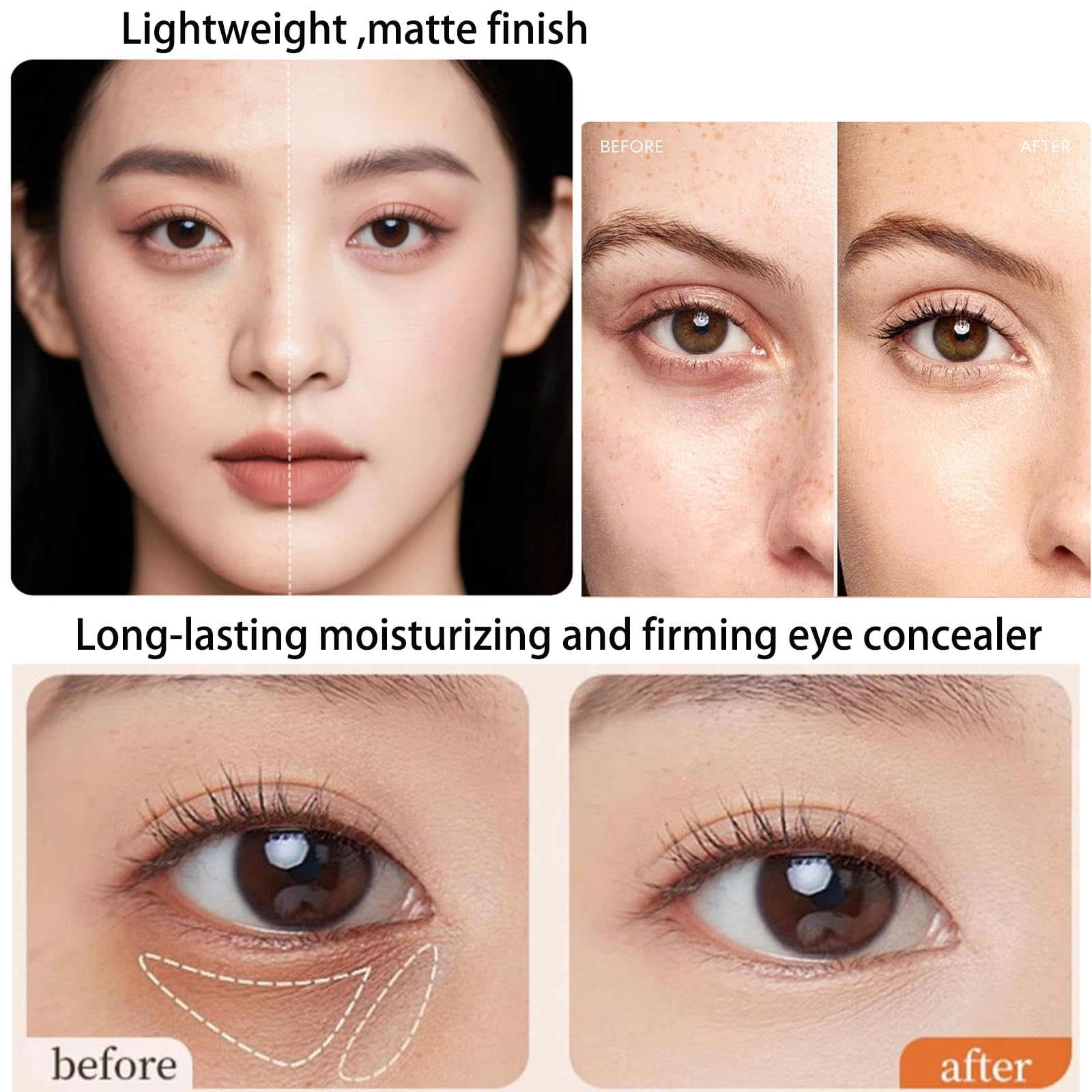 Drmtlgy Luminous Eye Corrector texture and natural color swatch