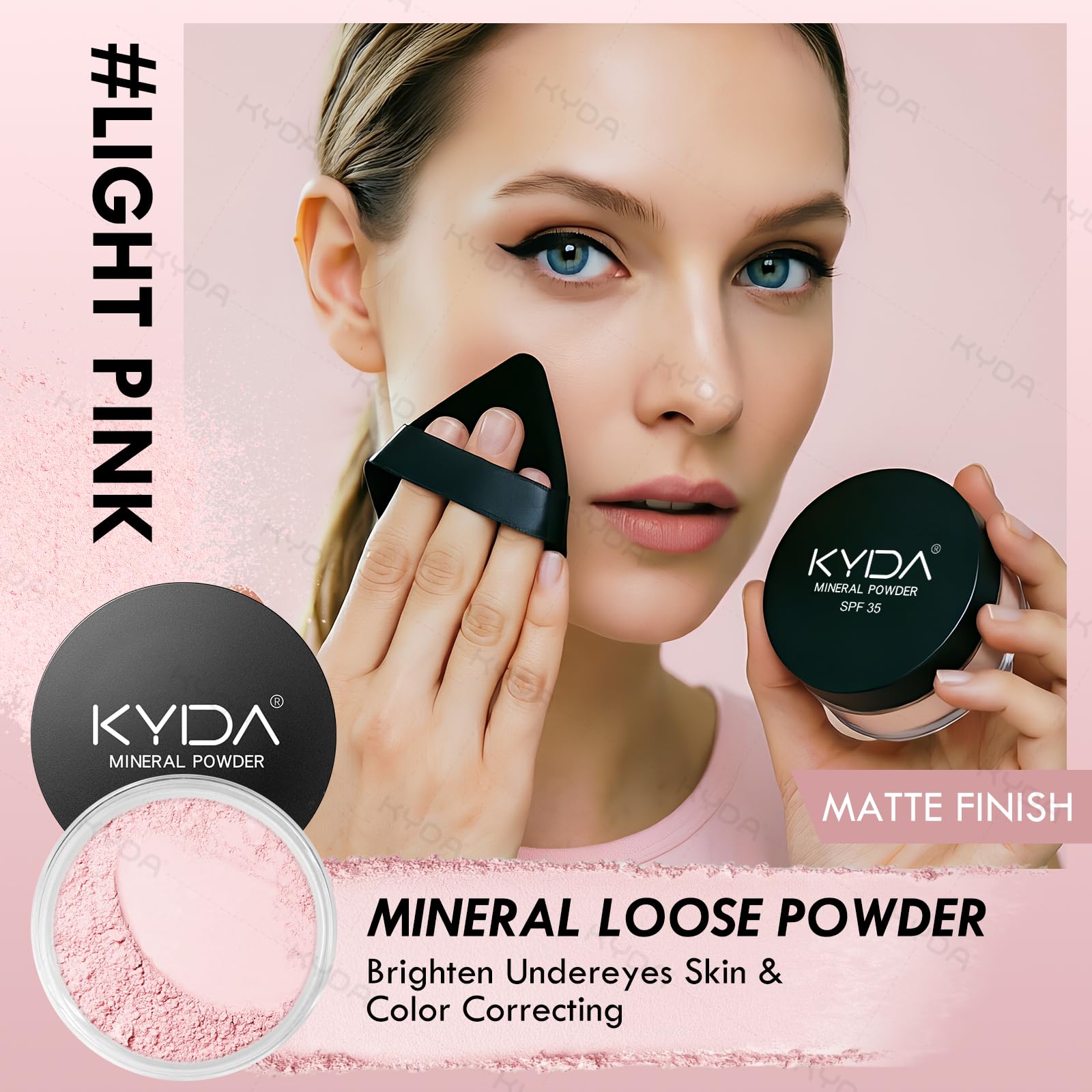 Kyda 3-in-1 mineral eye concealer cream with applicator