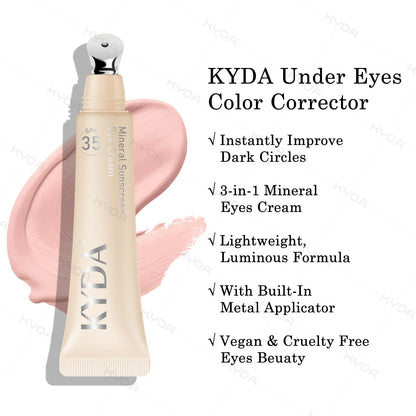 Full contents of Kyda 6 piece concealer and brush kit