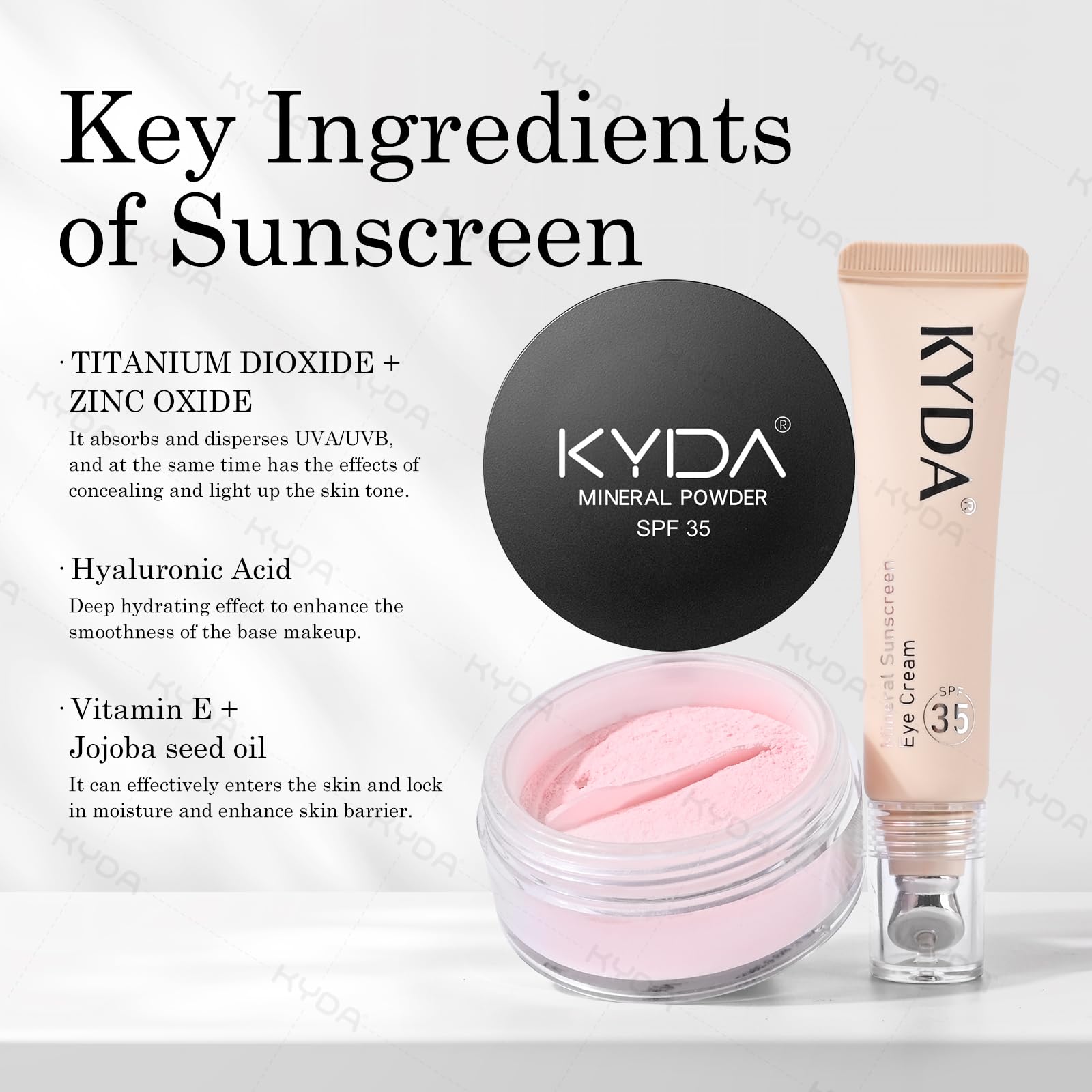 Close up of Kyda concealer texture and applicator