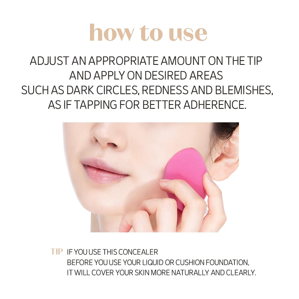 Authentic Etude House Big Cover Skin Fit Concealer Pro 7 grams