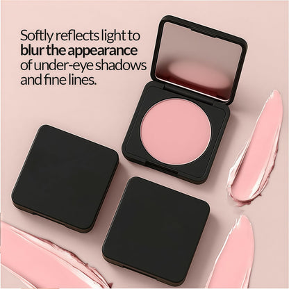 Pink shade under eye brightener cream texture