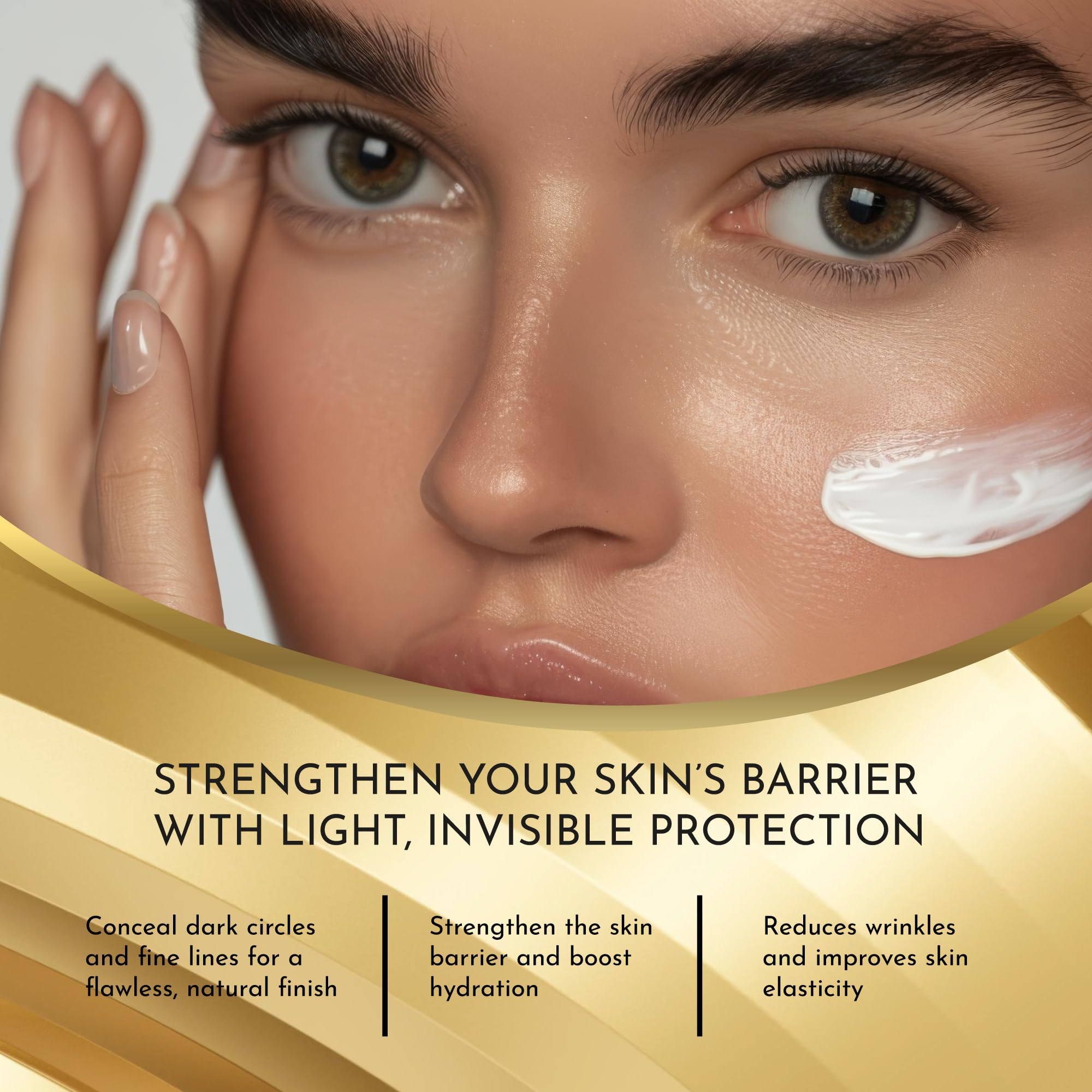 Drmtlgy eye corrector used on model under eye area