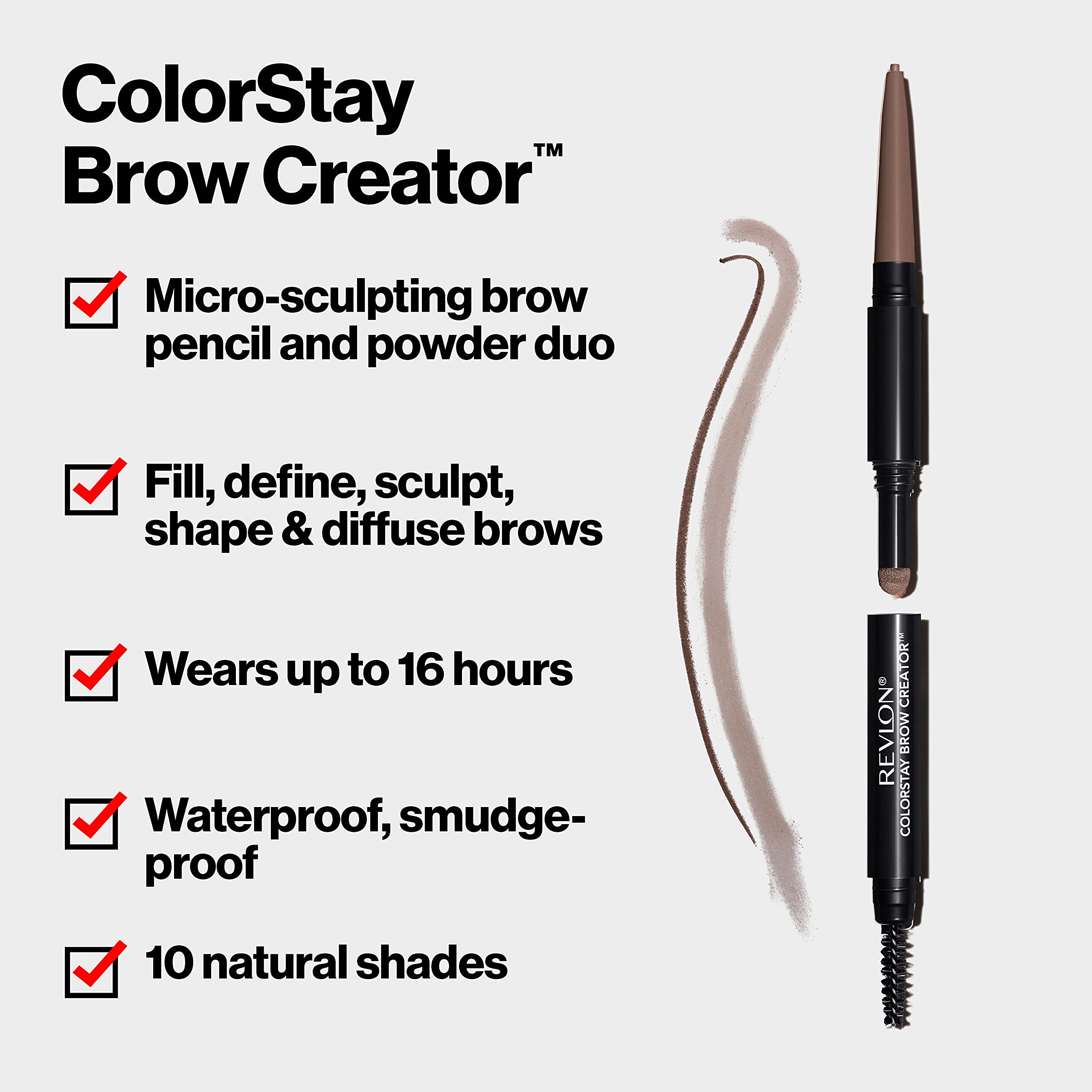 Waterproof eyebrow pencil filling powder applicator display