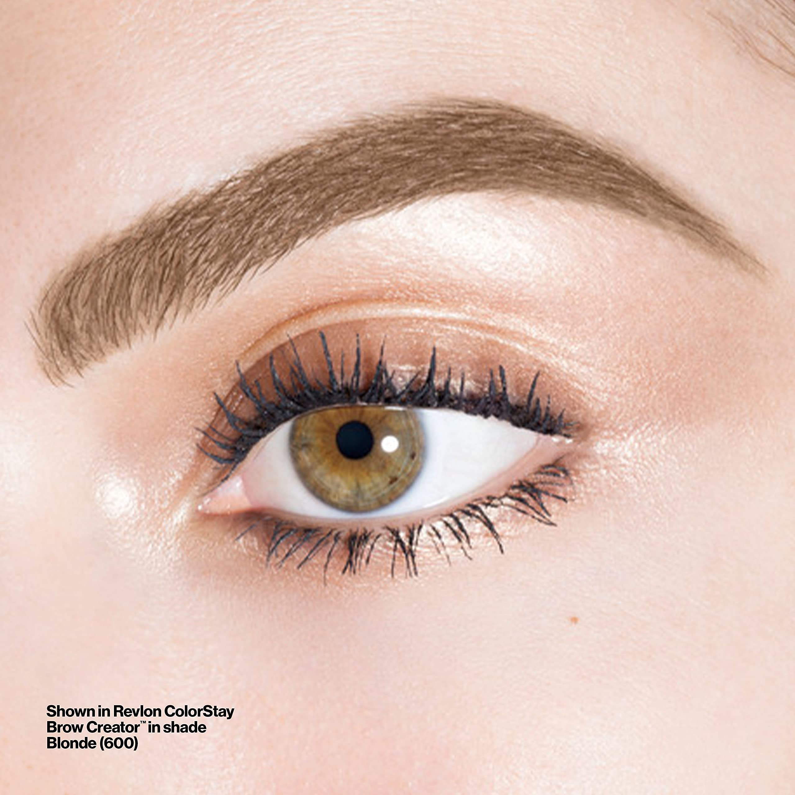 Dark Brown shade eyebrow filler swatches on skin