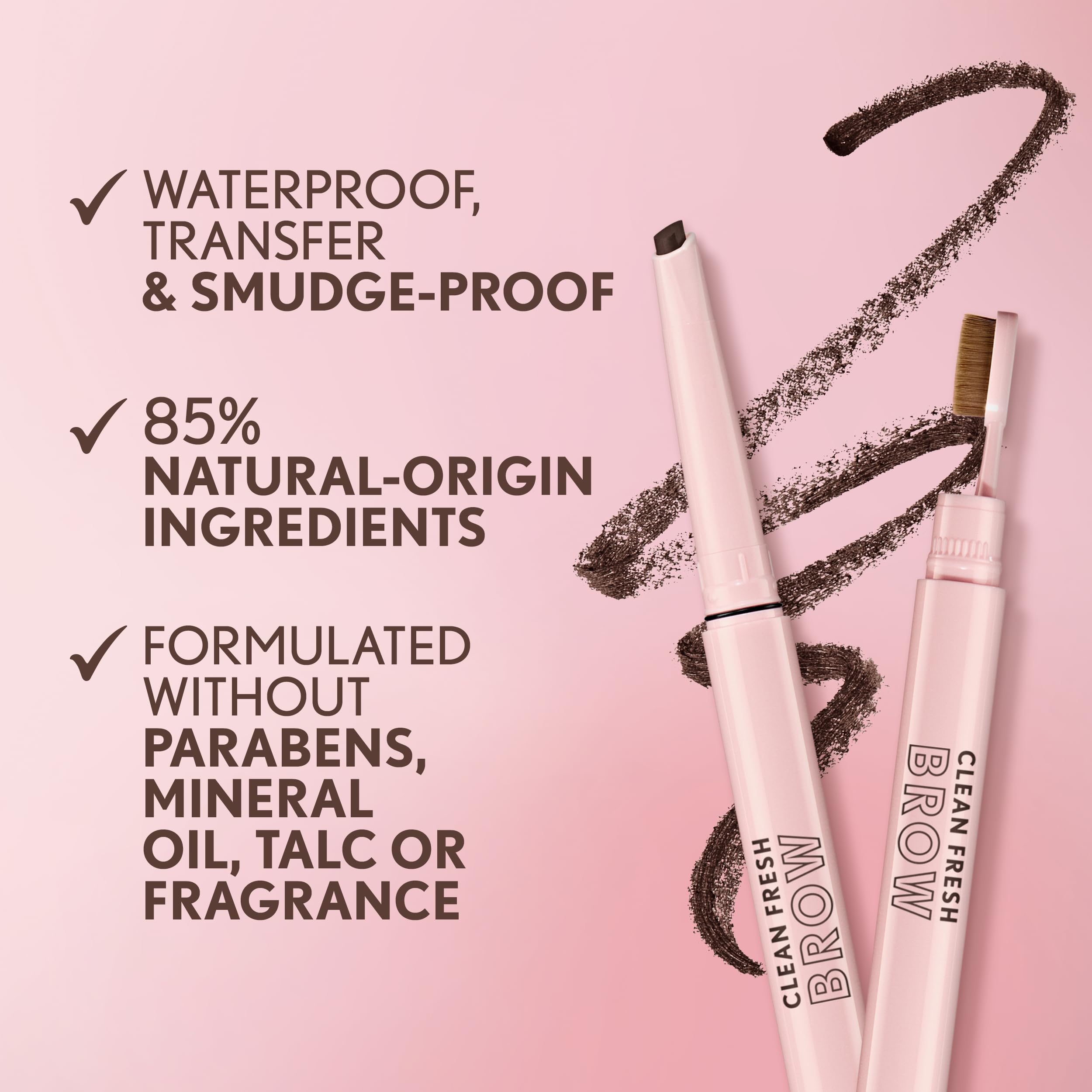 Covergirl clean fresh brow filler showing the beveled precision tip