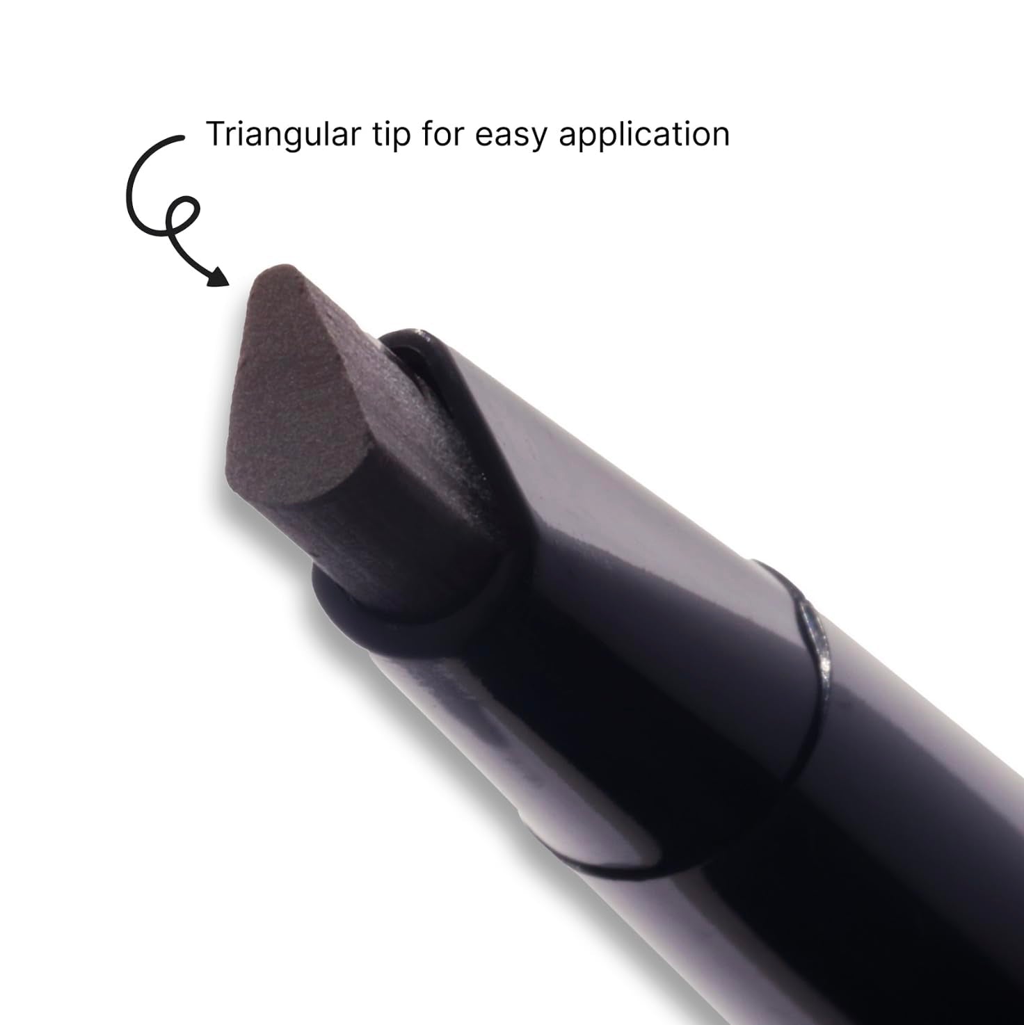 Waterproof universal eyebrow pencil by Winky Lux with cap removed.