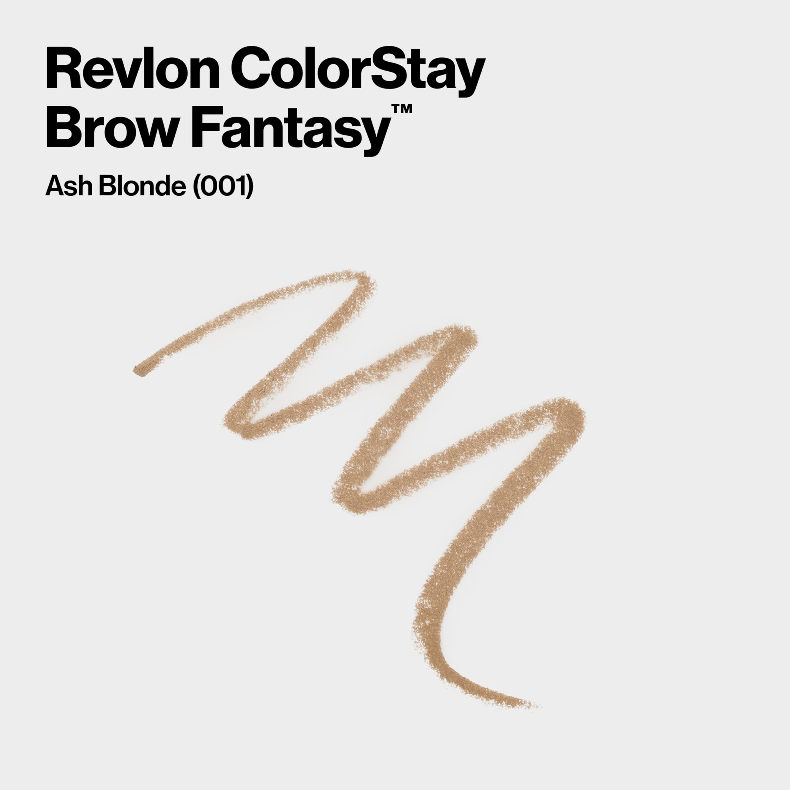 Revlon 16 hour smudge proof eyebrow makeup pencil and setting gel packaging