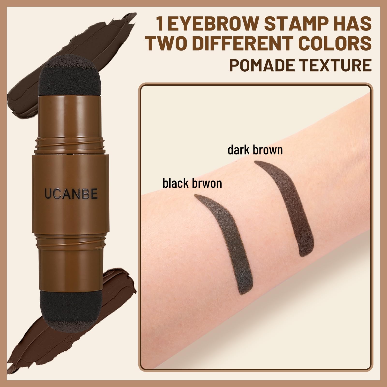 Selection of the twenty reusable golden ratio eyebrow stencil templates included in the UCANBE kit