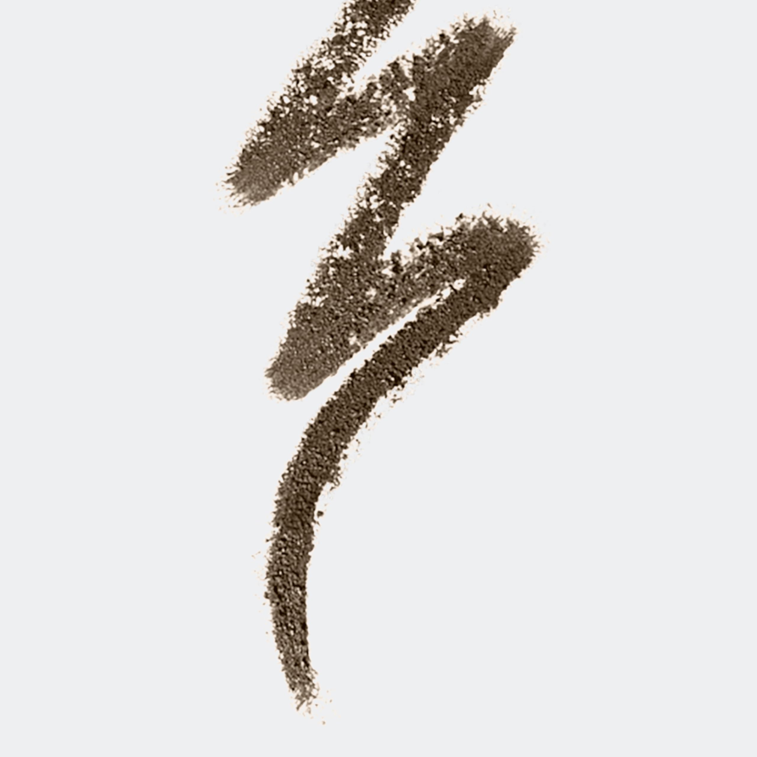 Clinique long-wearing eyebrow pencil showing the built-in spoolie brush for blending.