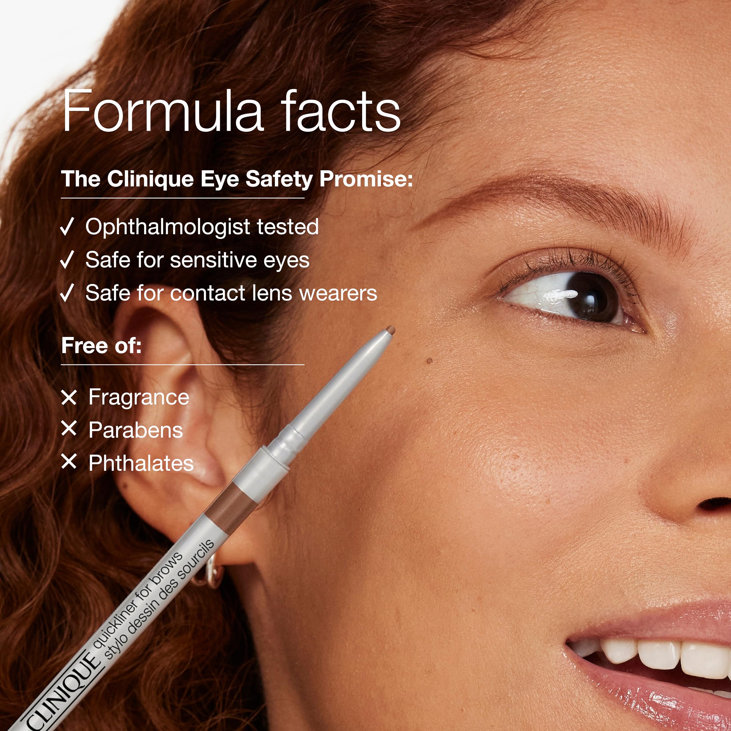 Close-up of the automatic self-sharpening mechanism on the Clinique eyebrow pencil.