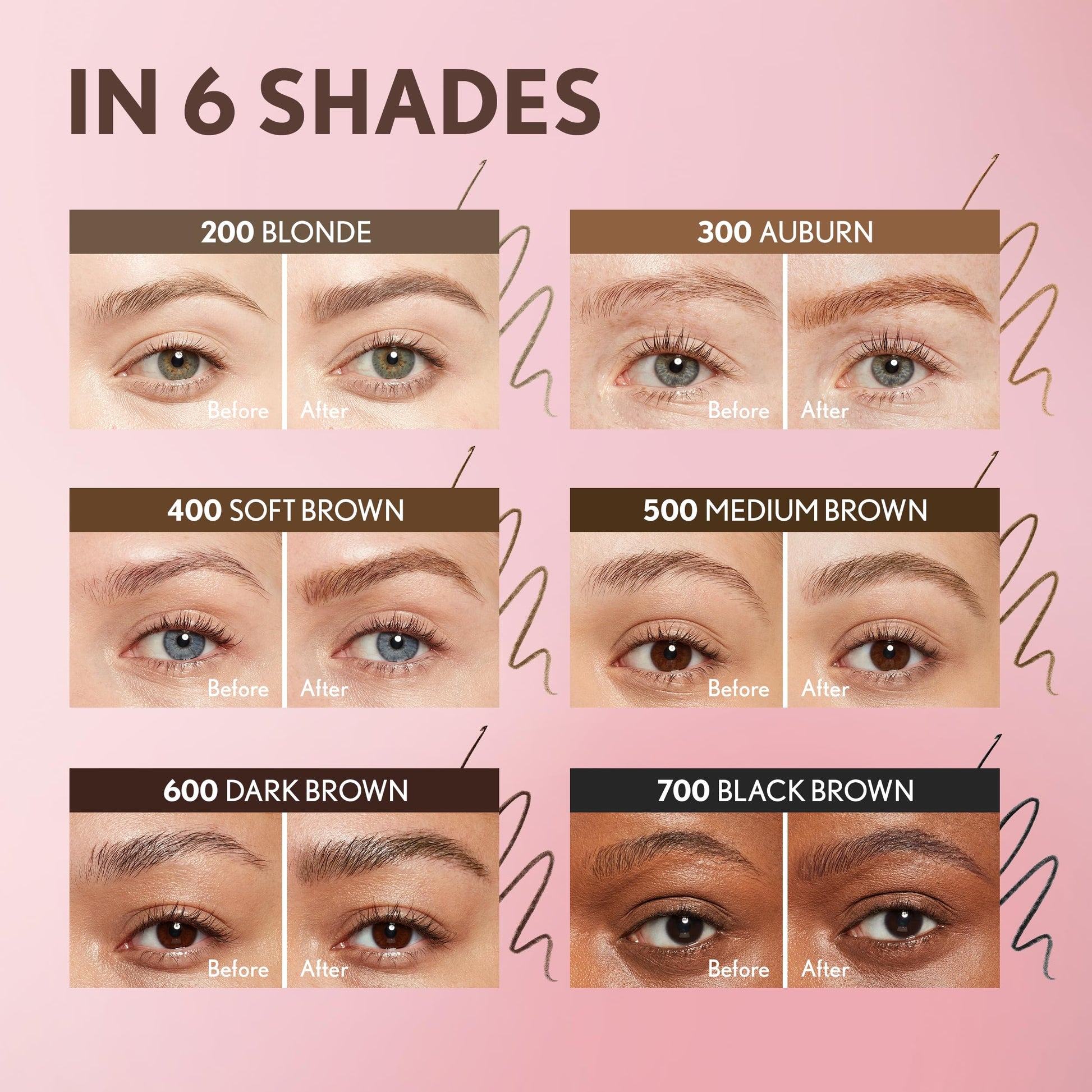 Covergirl vegan eyebrow pencil showing the built-in soft spoolie brush end.