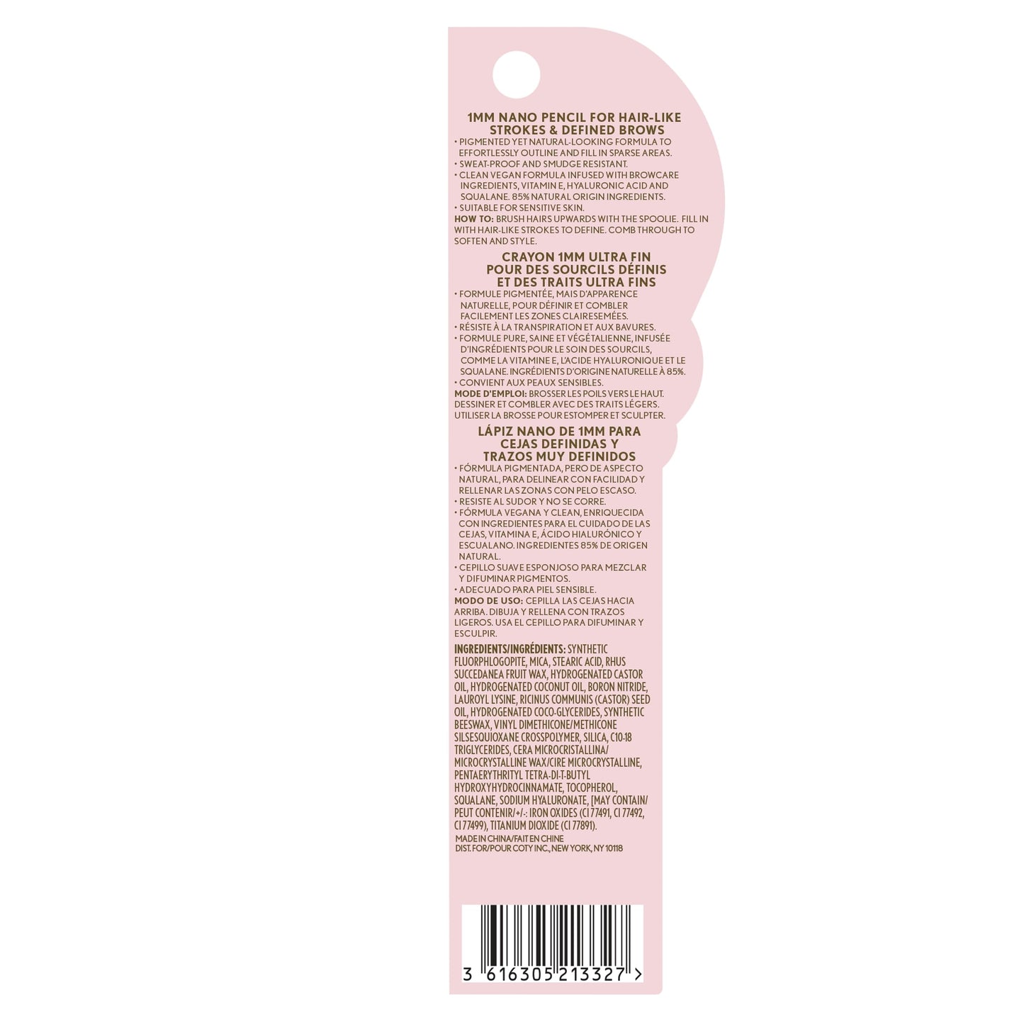 Authentic USA imported Covergirl eyebrow makeup pencil for defined natural eyebrows.
