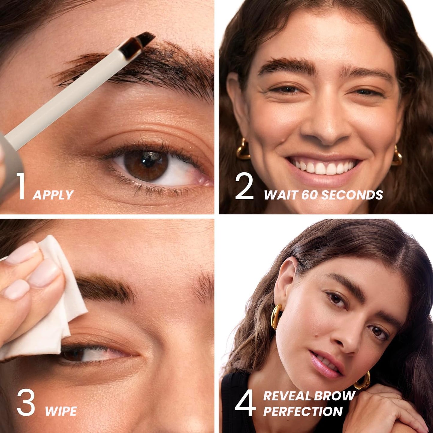 Wonderskin waterproof brow tint in Dark Brunette shade swatch
