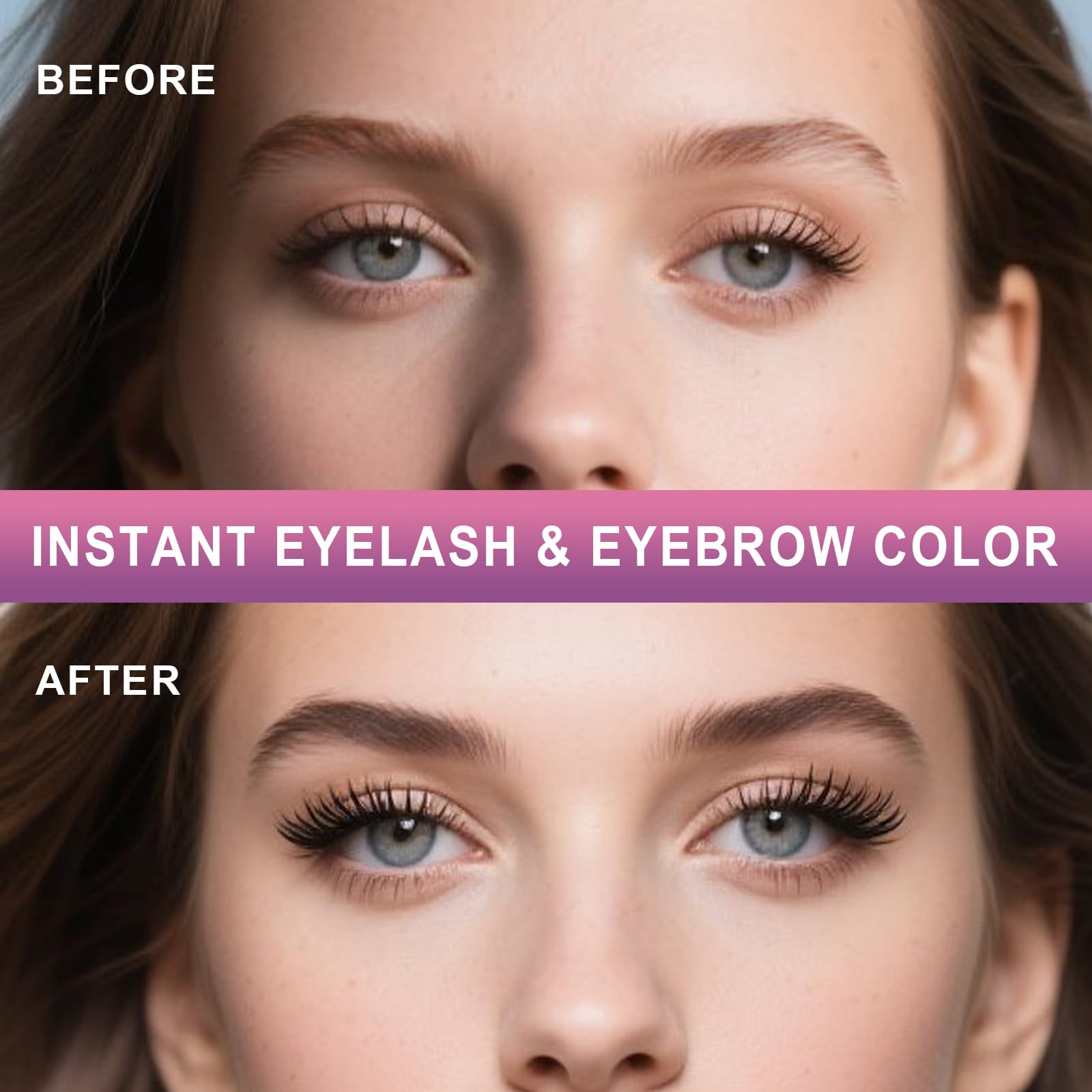 WEILNELL DIY hair coloring eye brow set seven millilitre tubes of tint cream and developer.